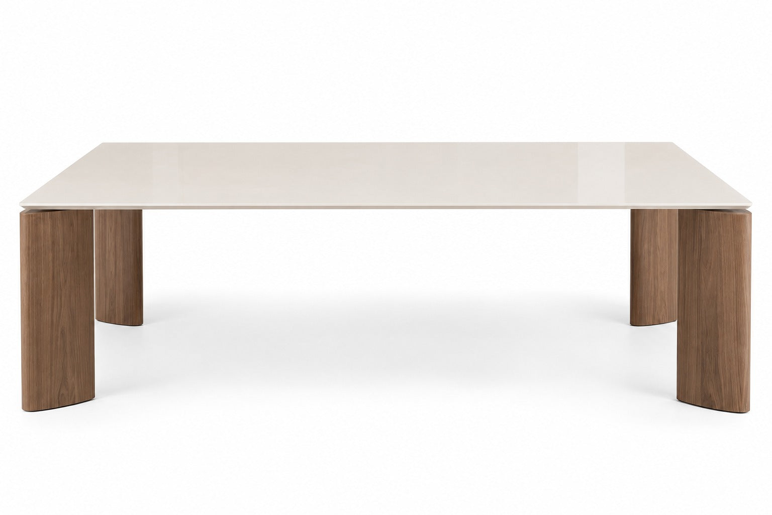 Guato Rectangular Dining Table 94in - Nogueira/Off-White Top