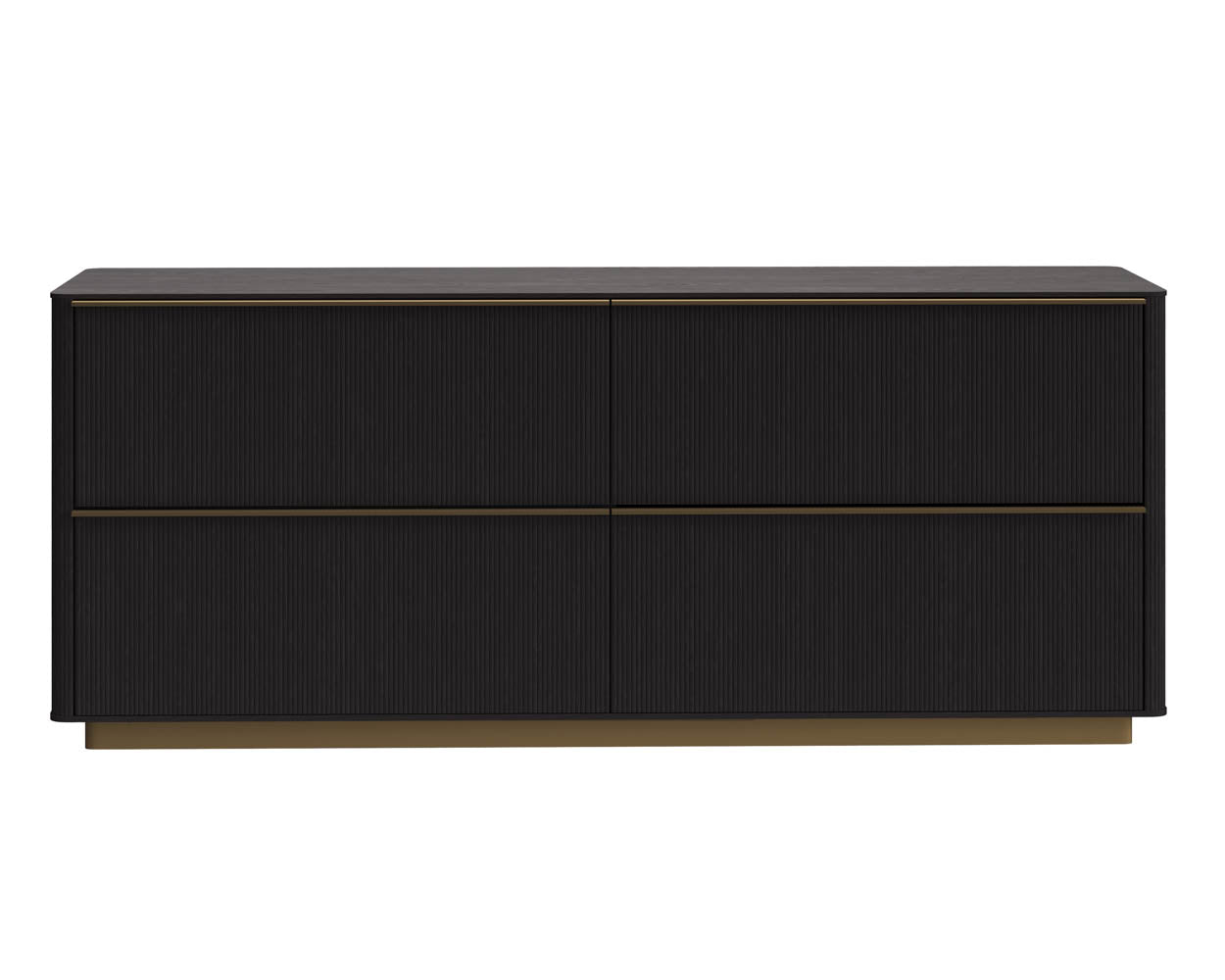 Kalla Dresser in charcoal - front view