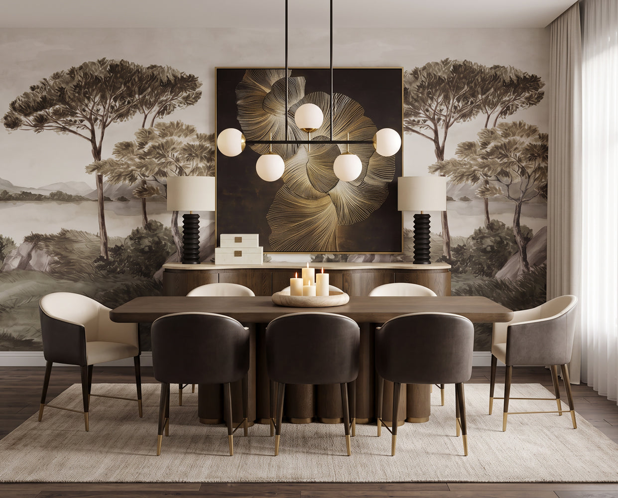 Salix Dining Table 102in - Brown