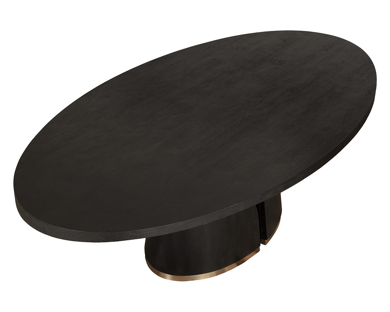 Tasmin Oval Dining Table 98in - Black