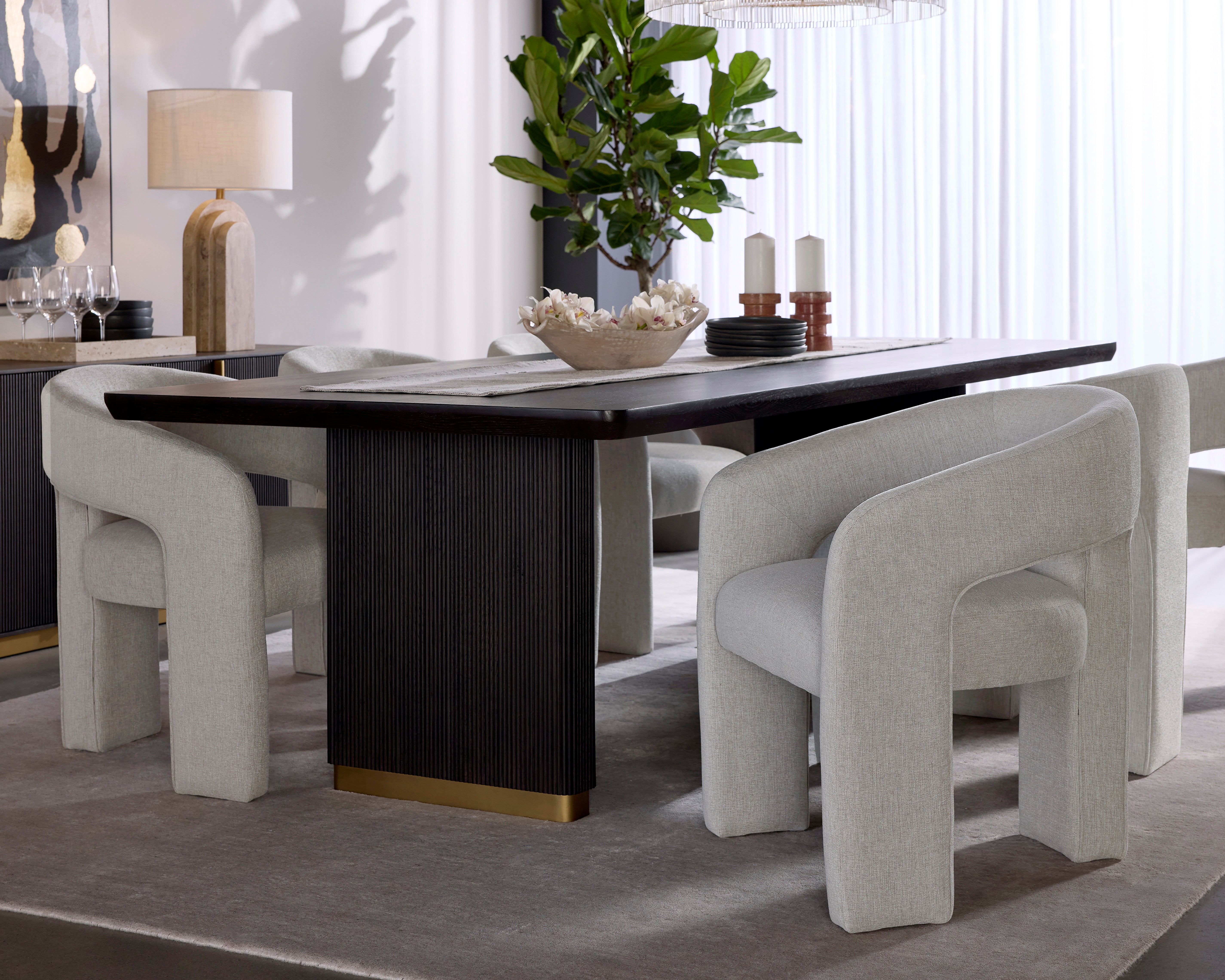 Isidore Dining Armchair - Ernst Sandstone