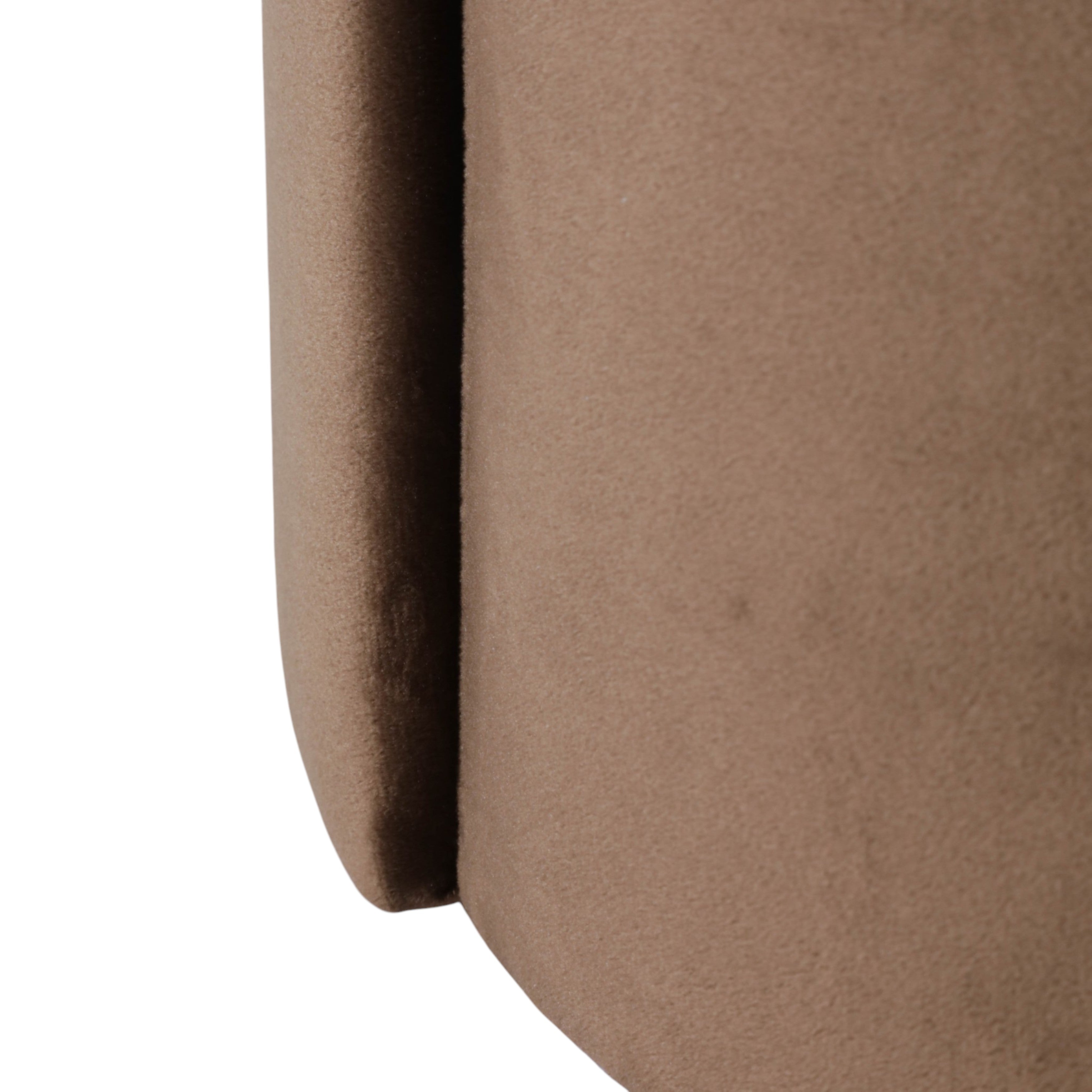 21x17in Ardon Ottoman - Brown Velvet