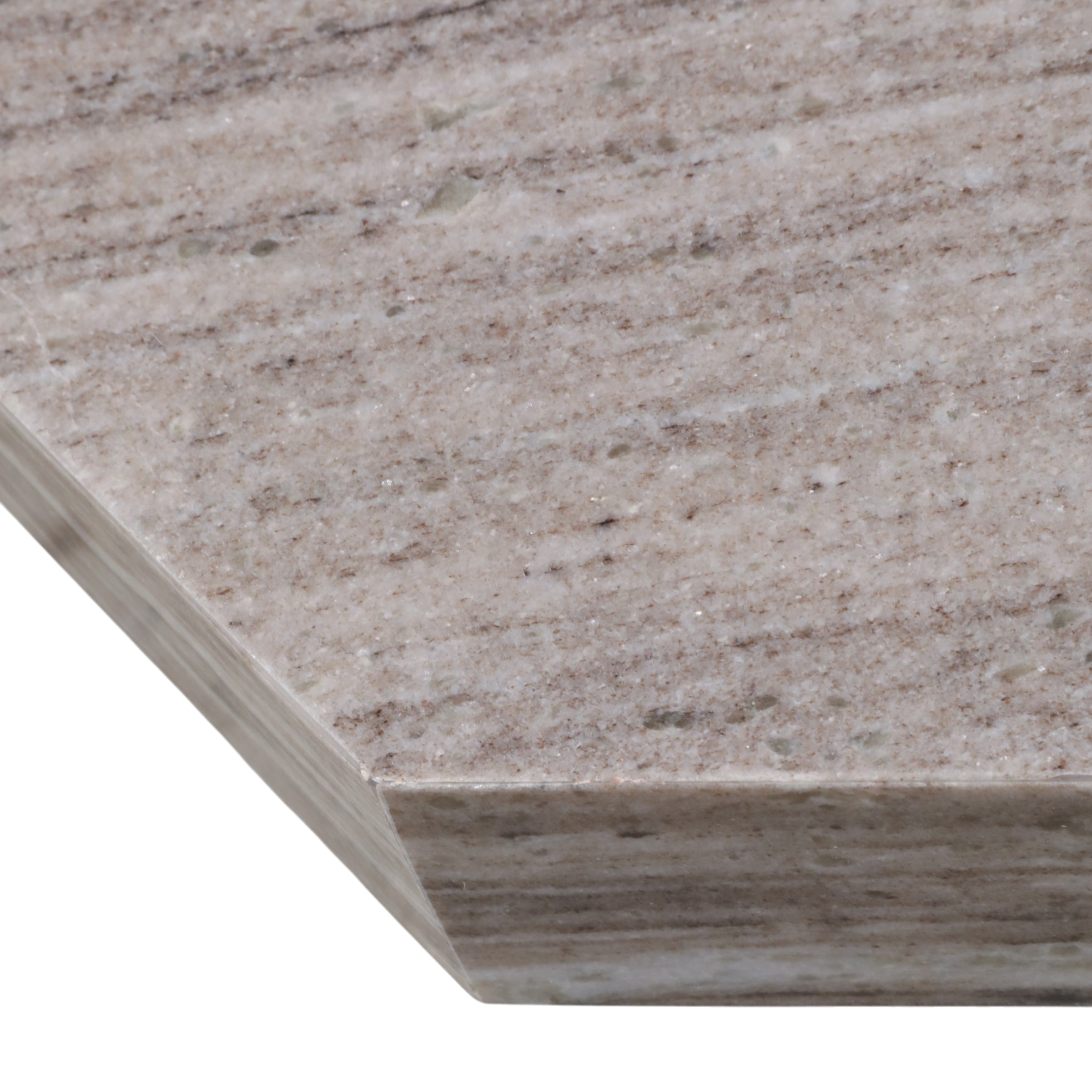 42in Geo Coffee Table - Gray & Black Marble