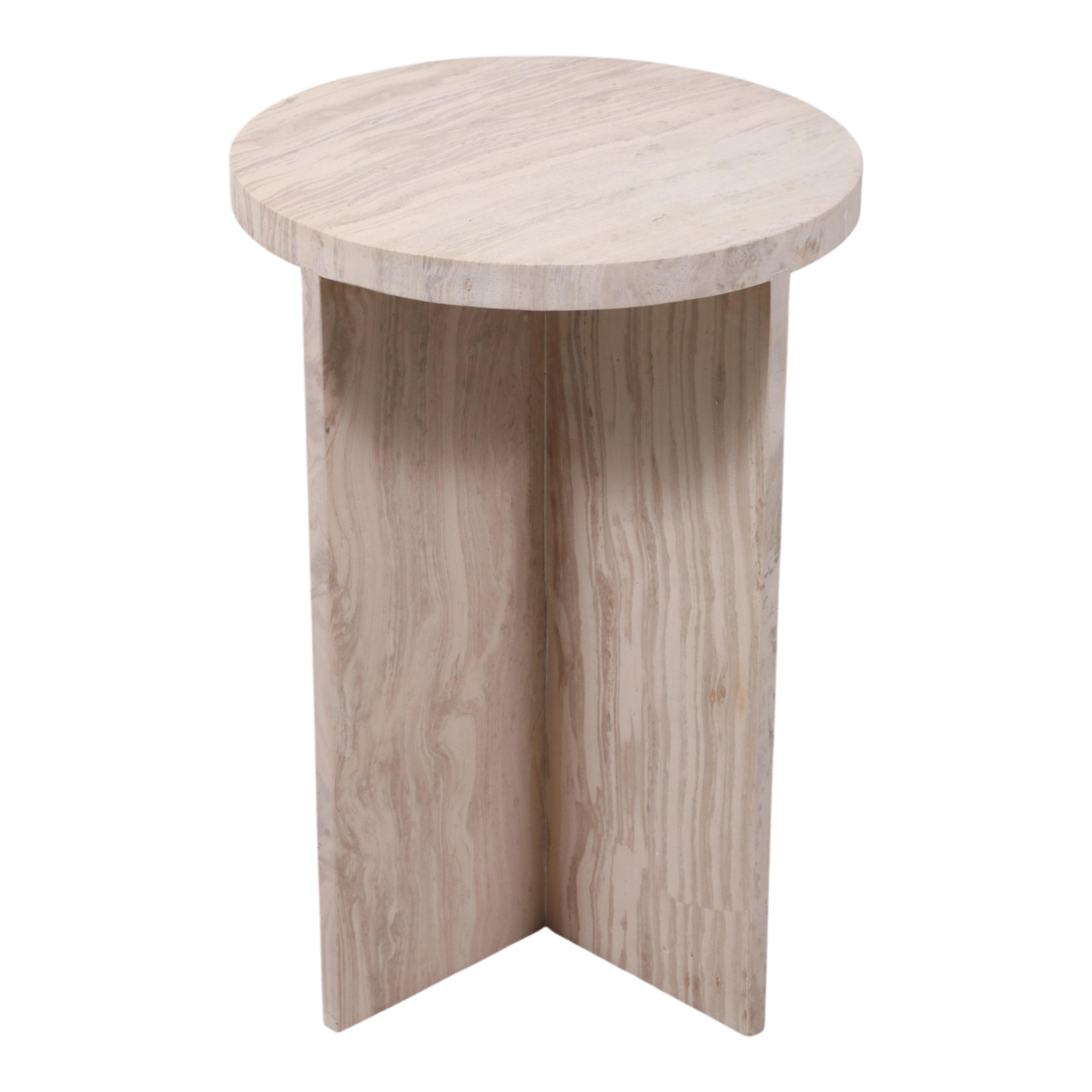 15in Temont Accent Table - Ivory Marble