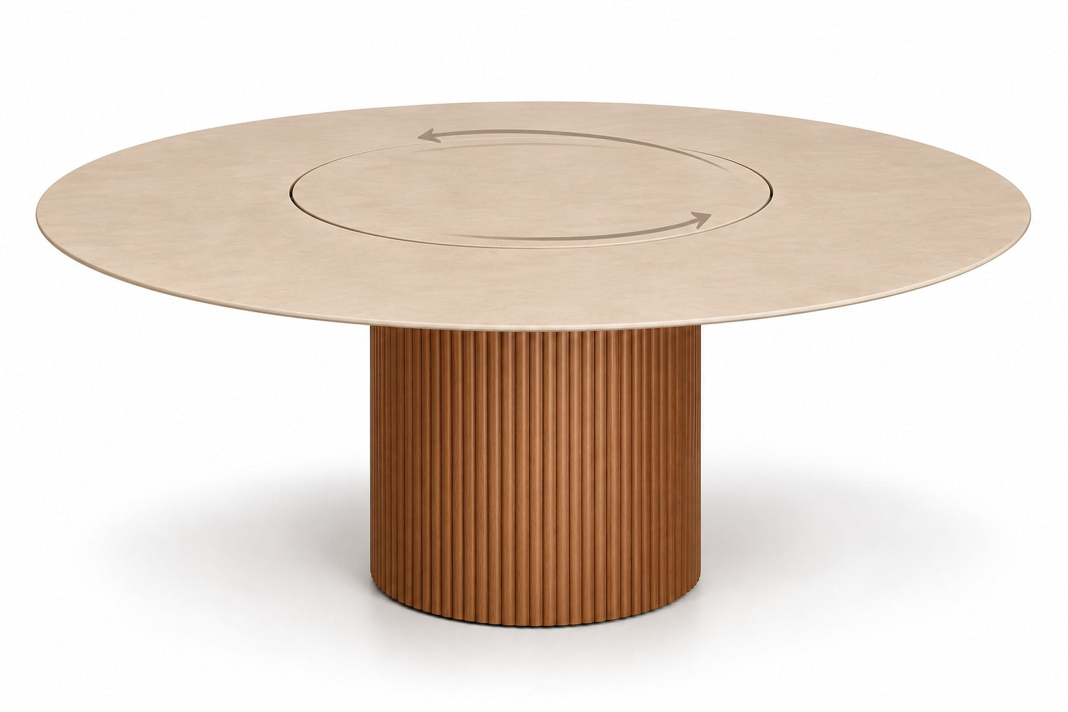 Atenas Round Dining Table - rotating center