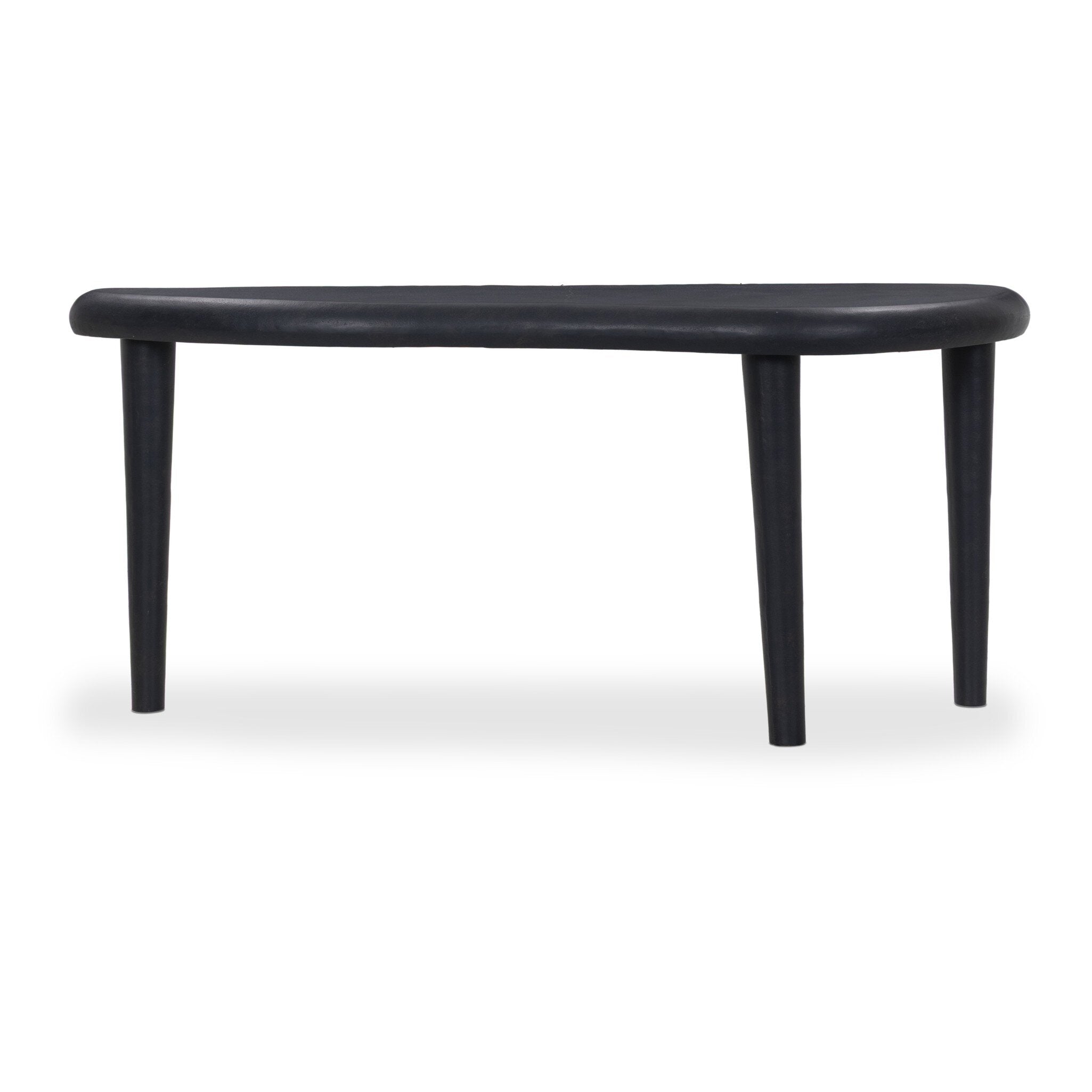 Axel Console Table in Black Antique aluminum - front view