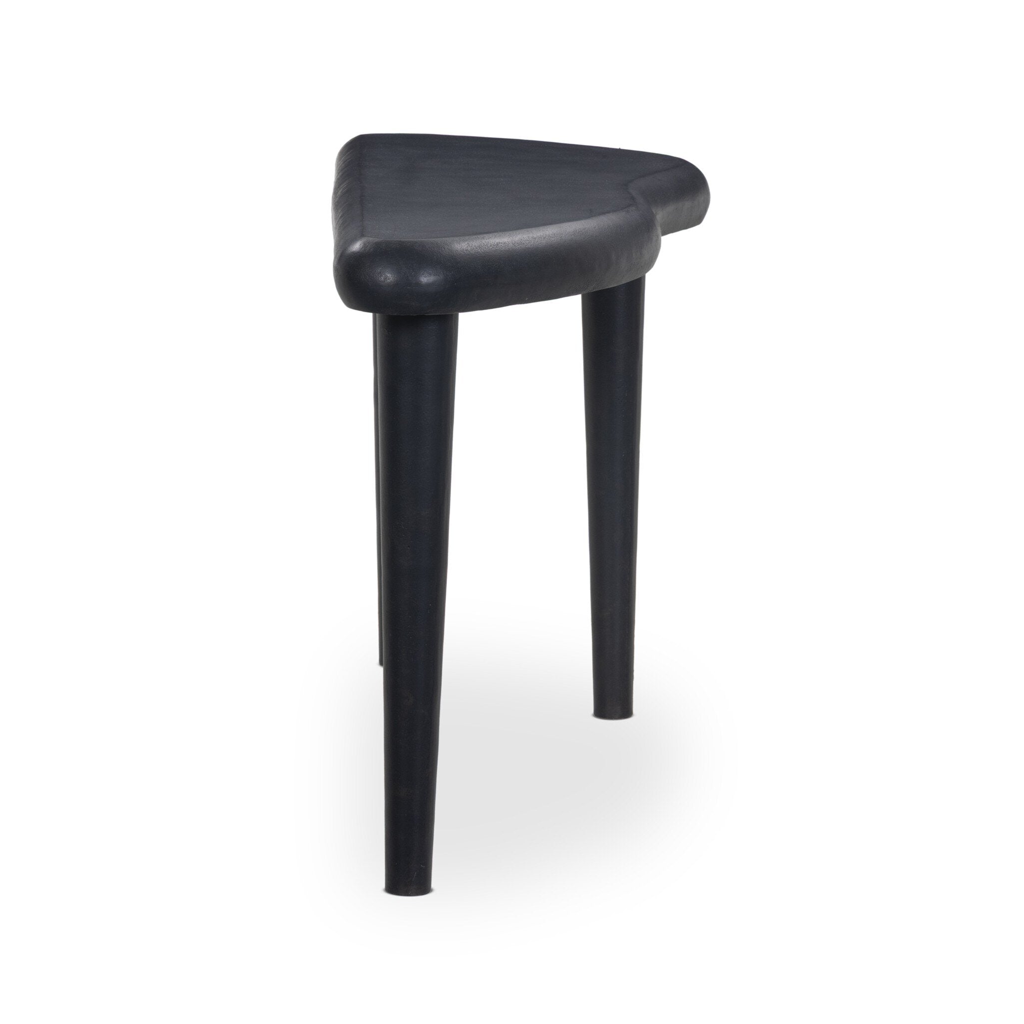 Axel Console Table in Black Antique aluminum - side view