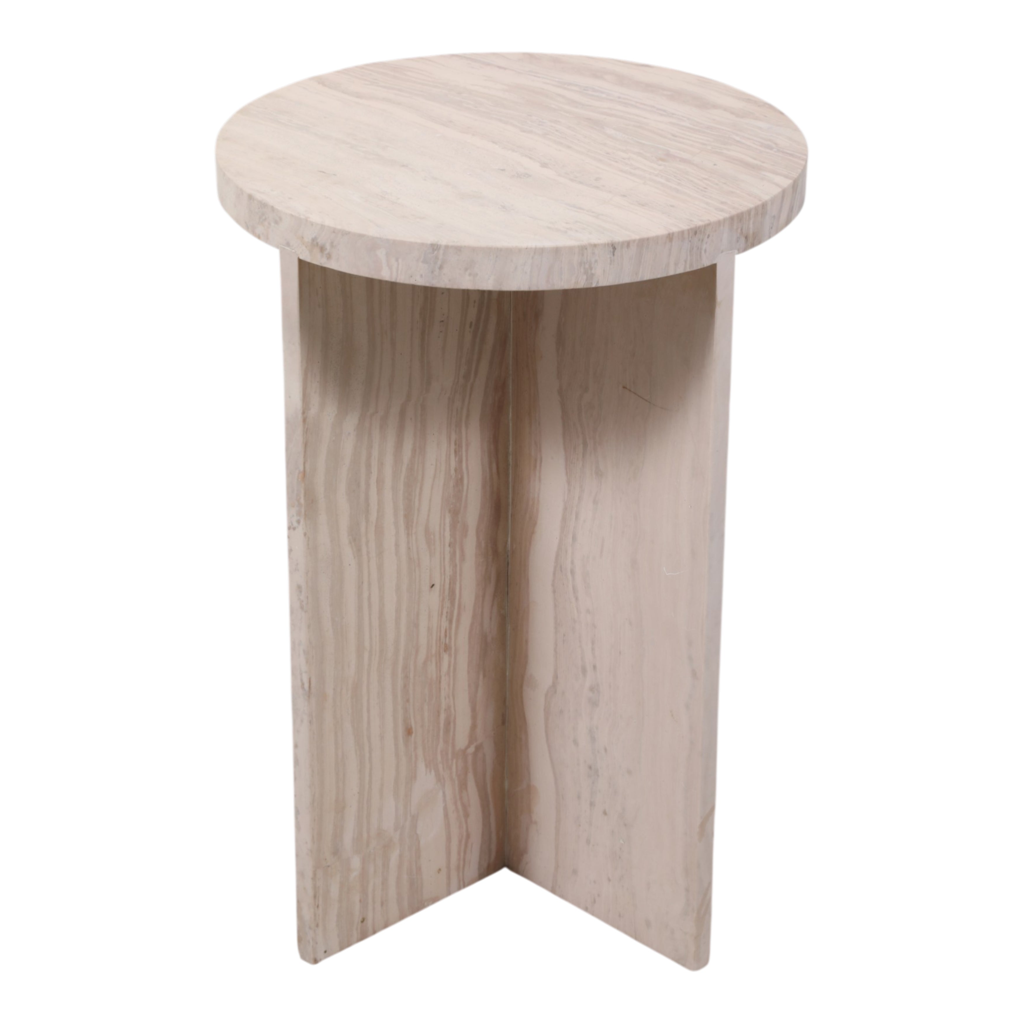 15in Temont Accent Table - Ivory Marble