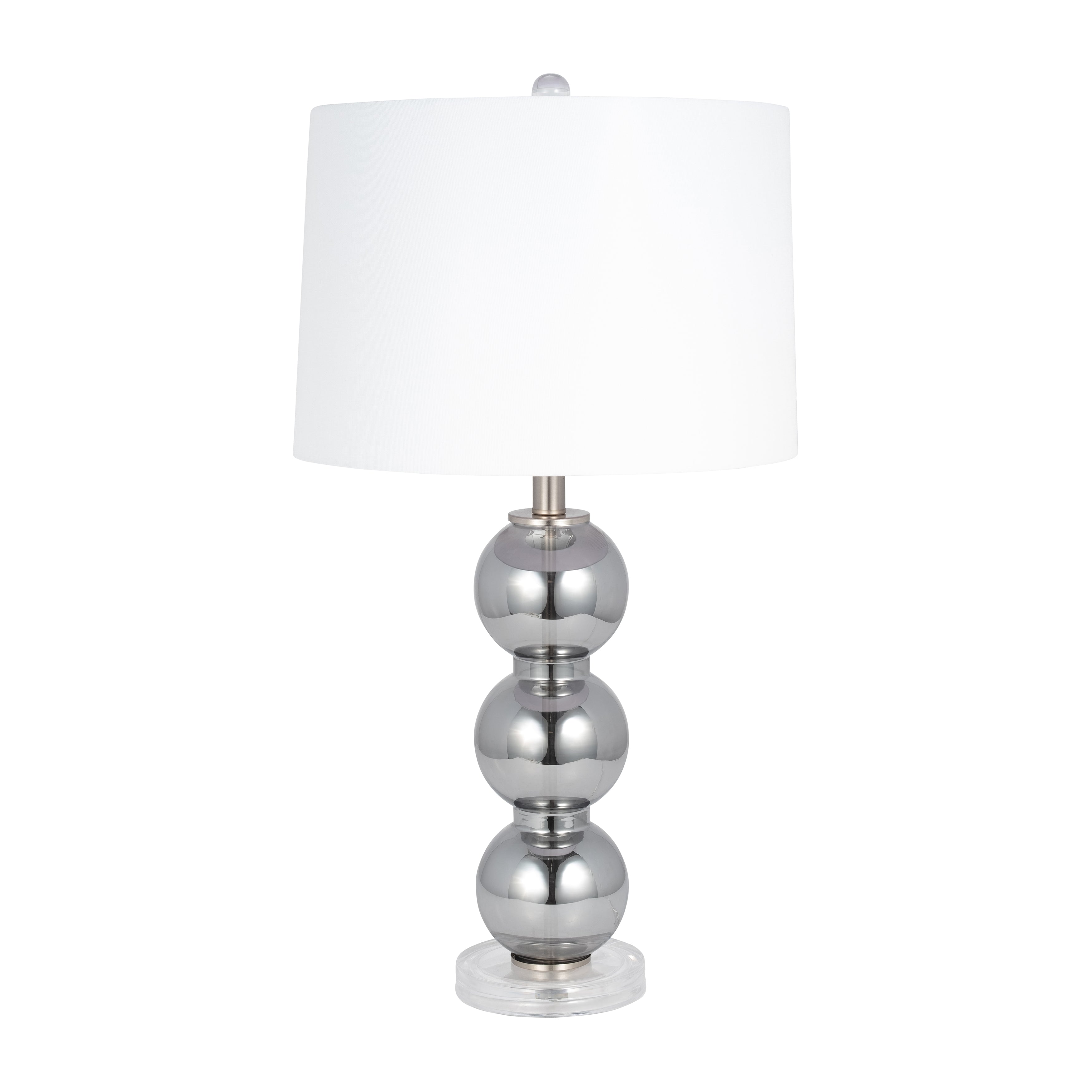 Glass Orbs Table Lamp 28" - Smoke
