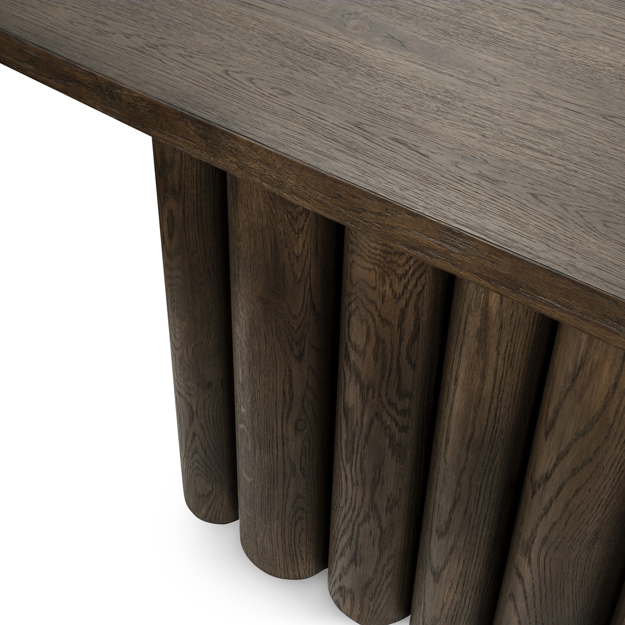Tiber Console Table 90in - Toasted Brown