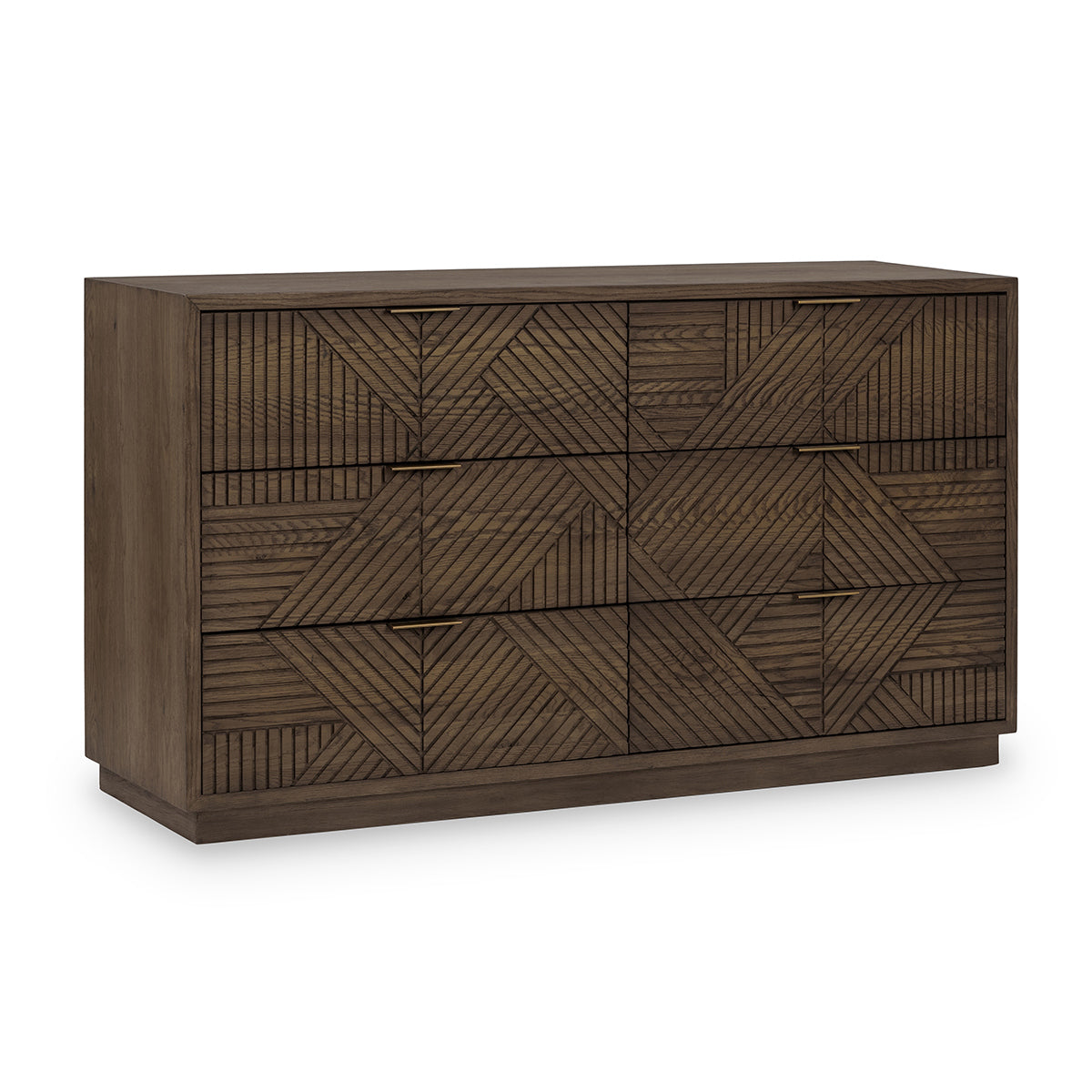 Santa Clara 6-Drawer Dresser - Toasted Brown