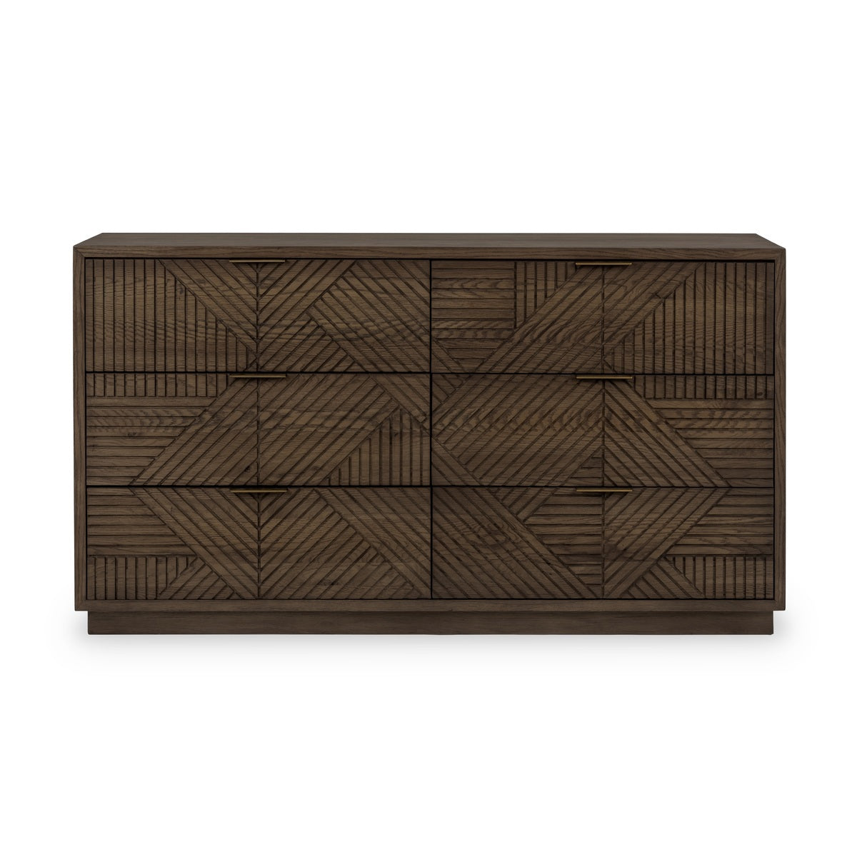 Santa Clara 6-Drawer Dresser - Toasted Brown