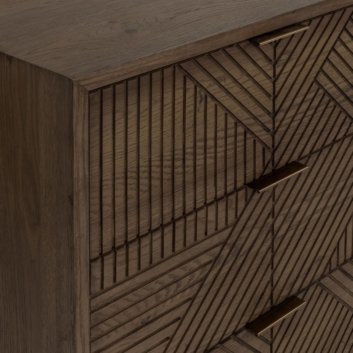 Santa Clara 6-Drawer Dresser - Toasted Brown