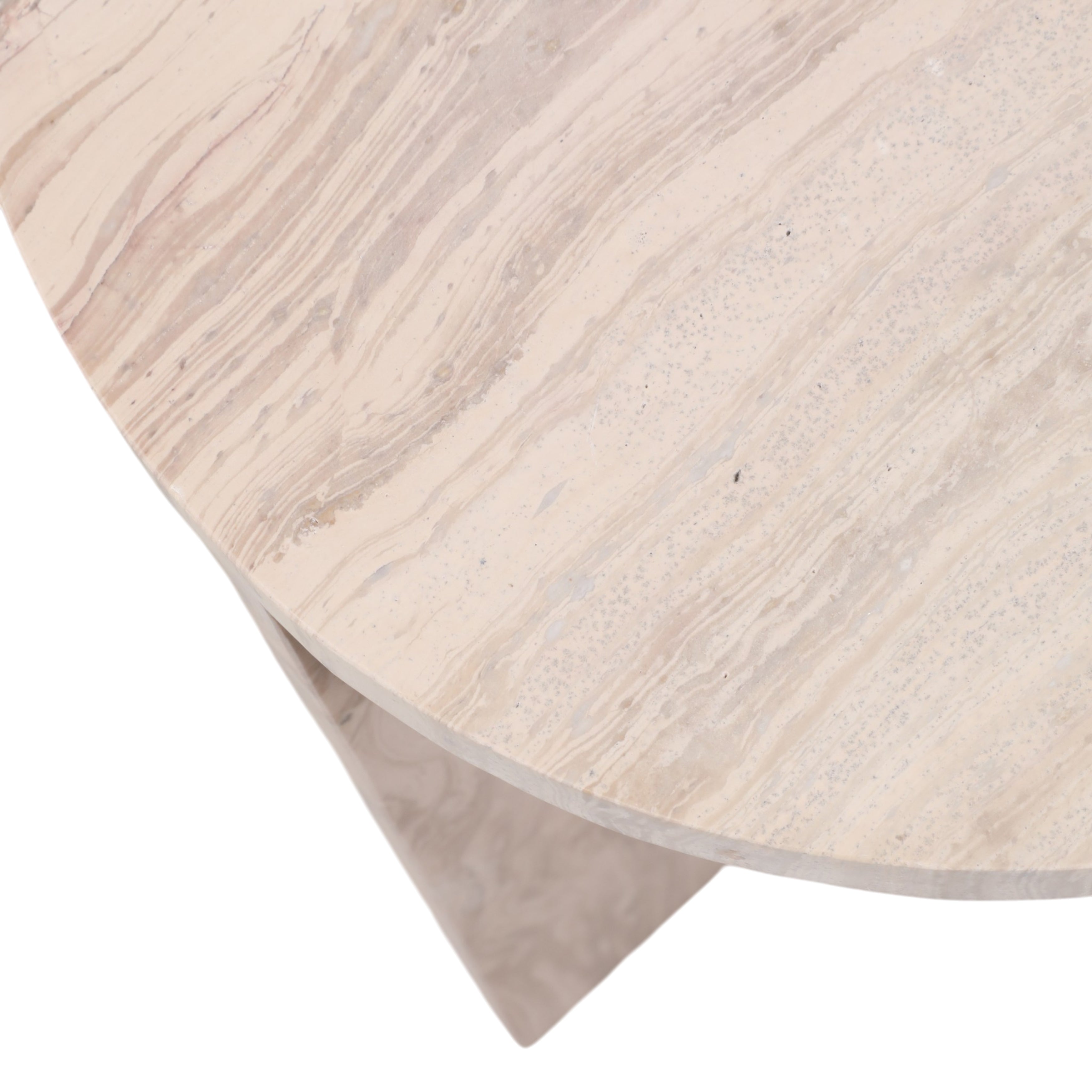 15in Temont Accent Table - Ivory Marble