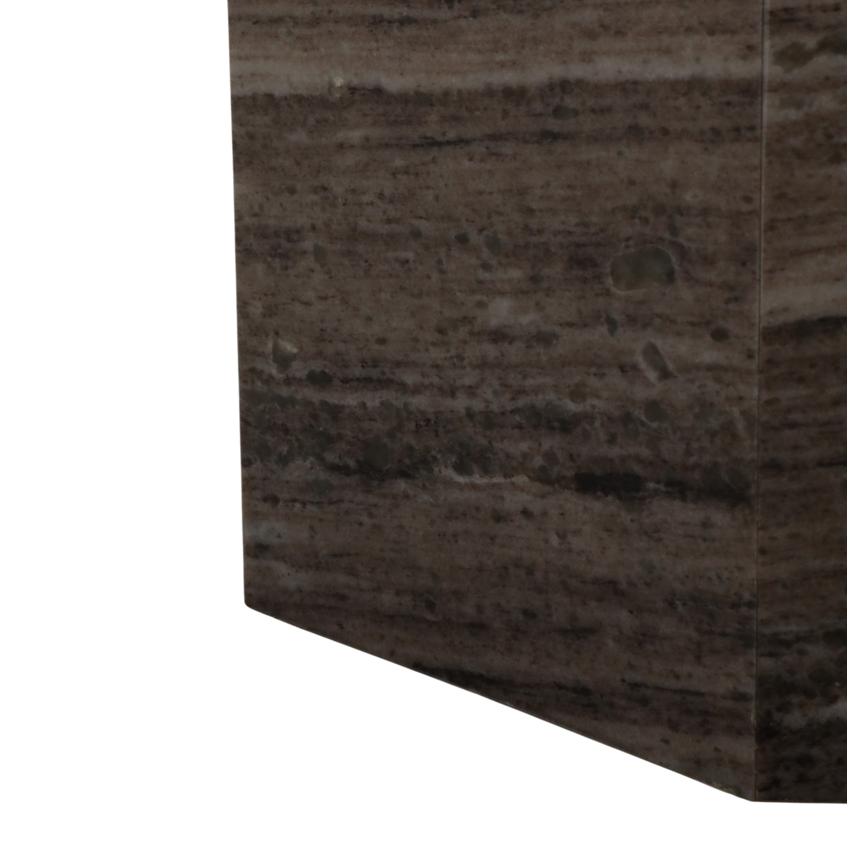 42in Geo Coffee Table - Gray & Black Marble