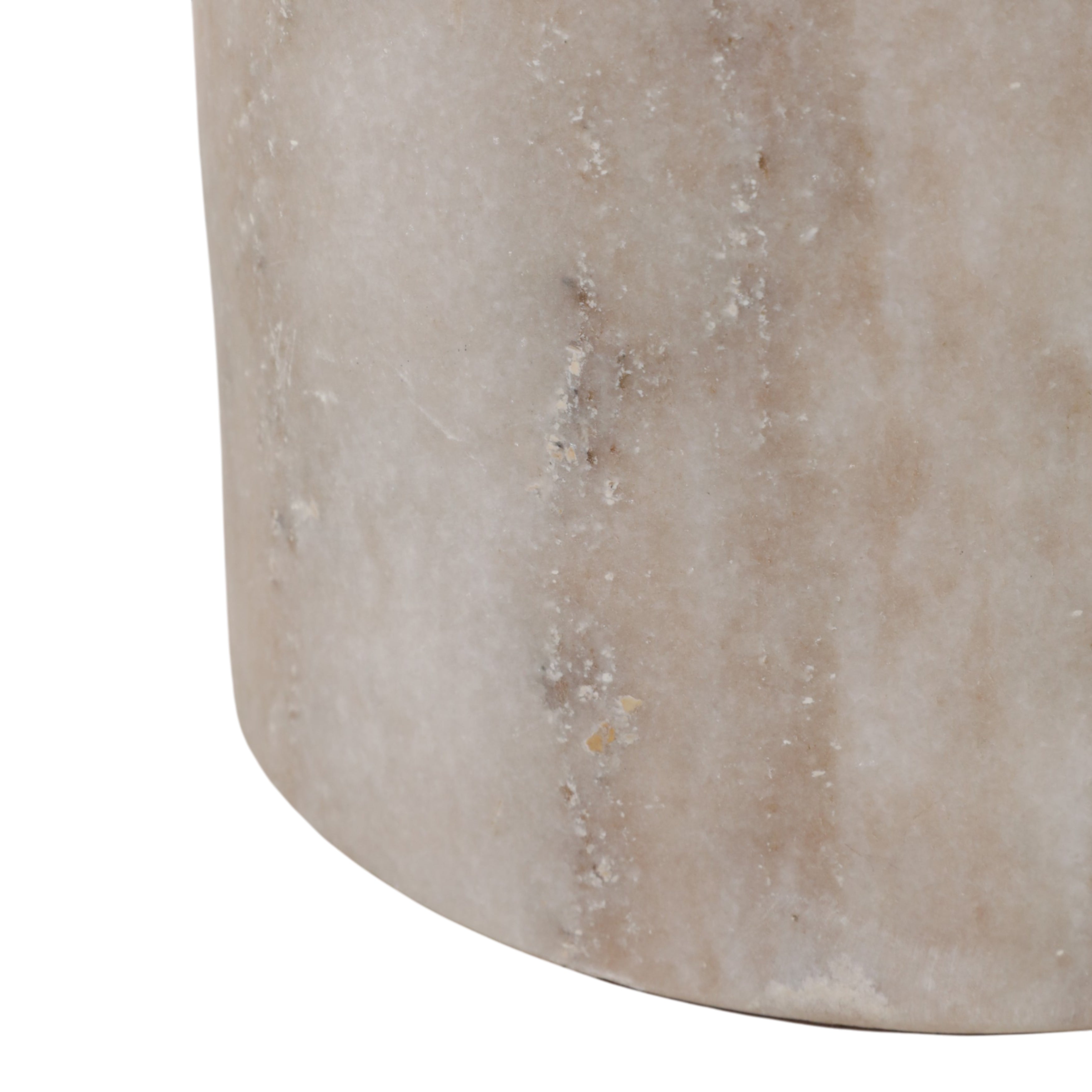 12in Tontogany Accent Table - Marble & Glass