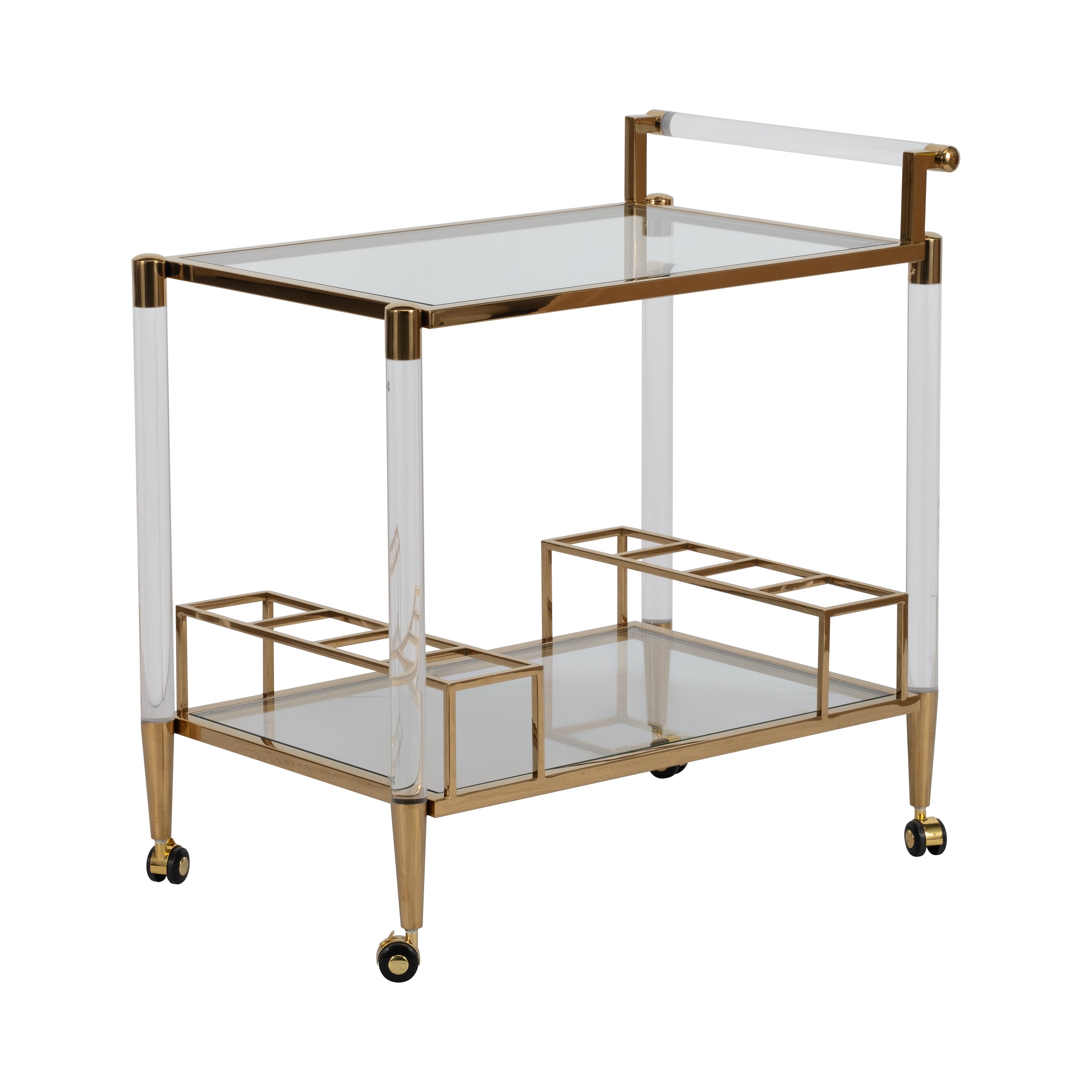 32in Lushley Drink Cart - Acrylic