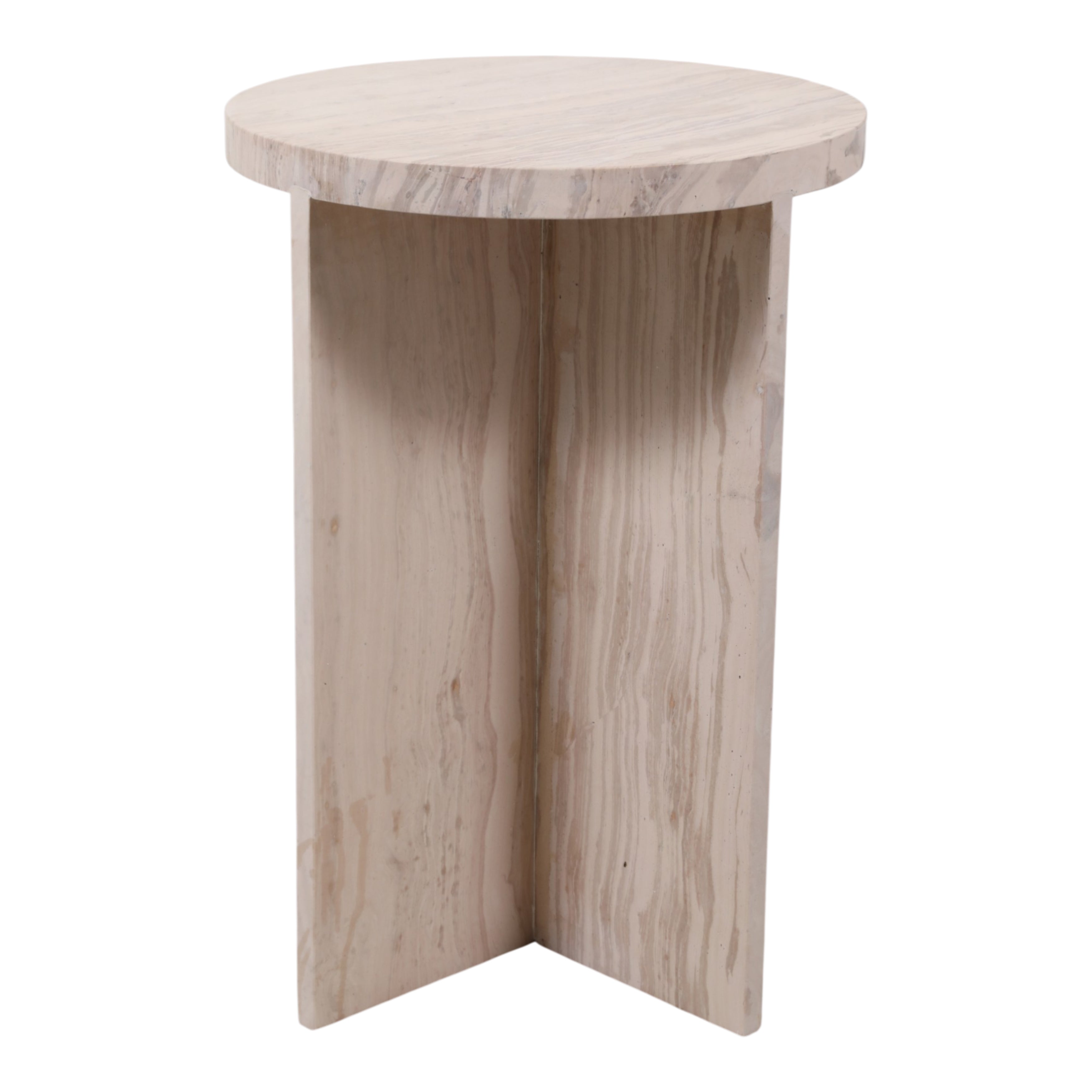 15in Temont Accent Table - Ivory Marble
