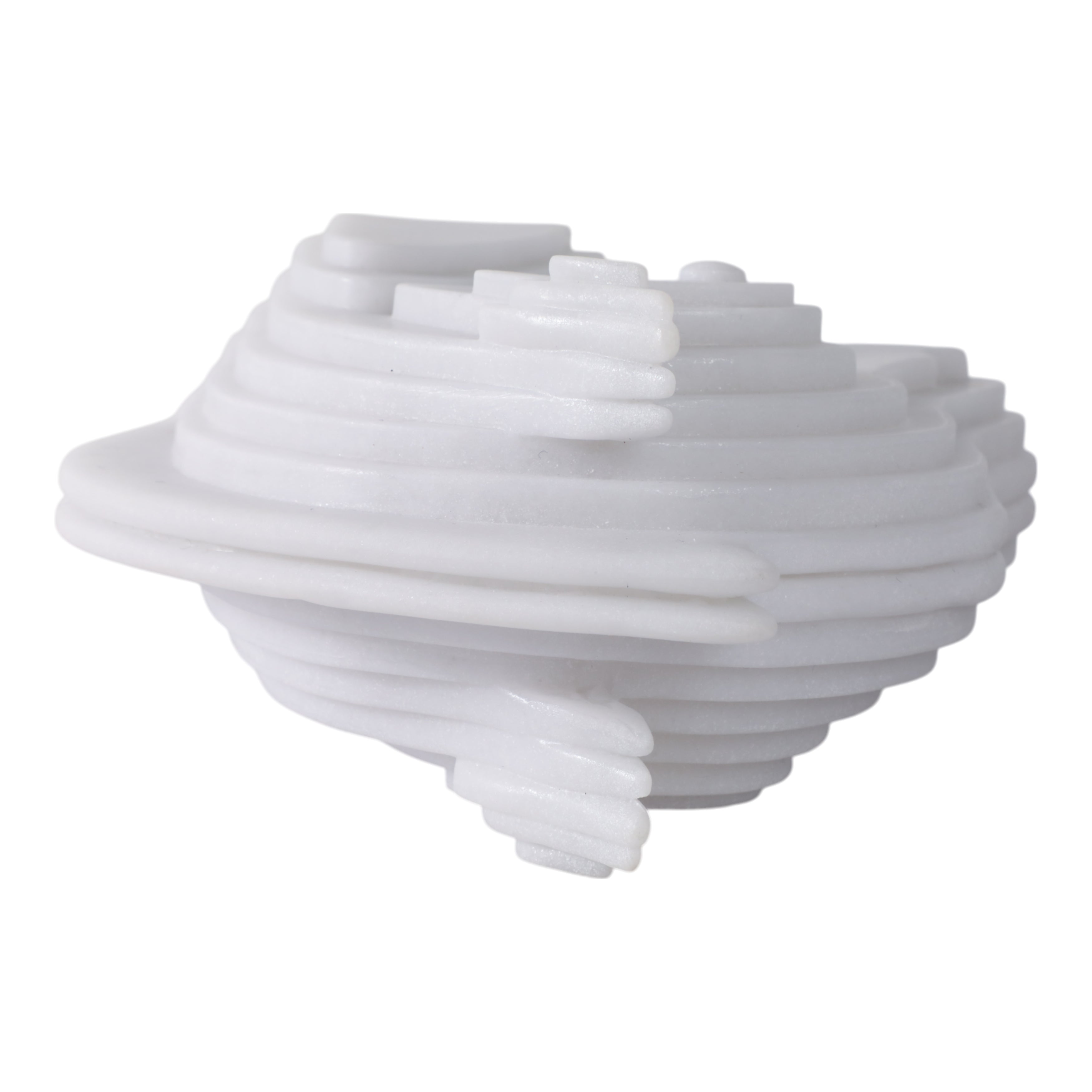 12x10in Resin Horse Head Sculpture White