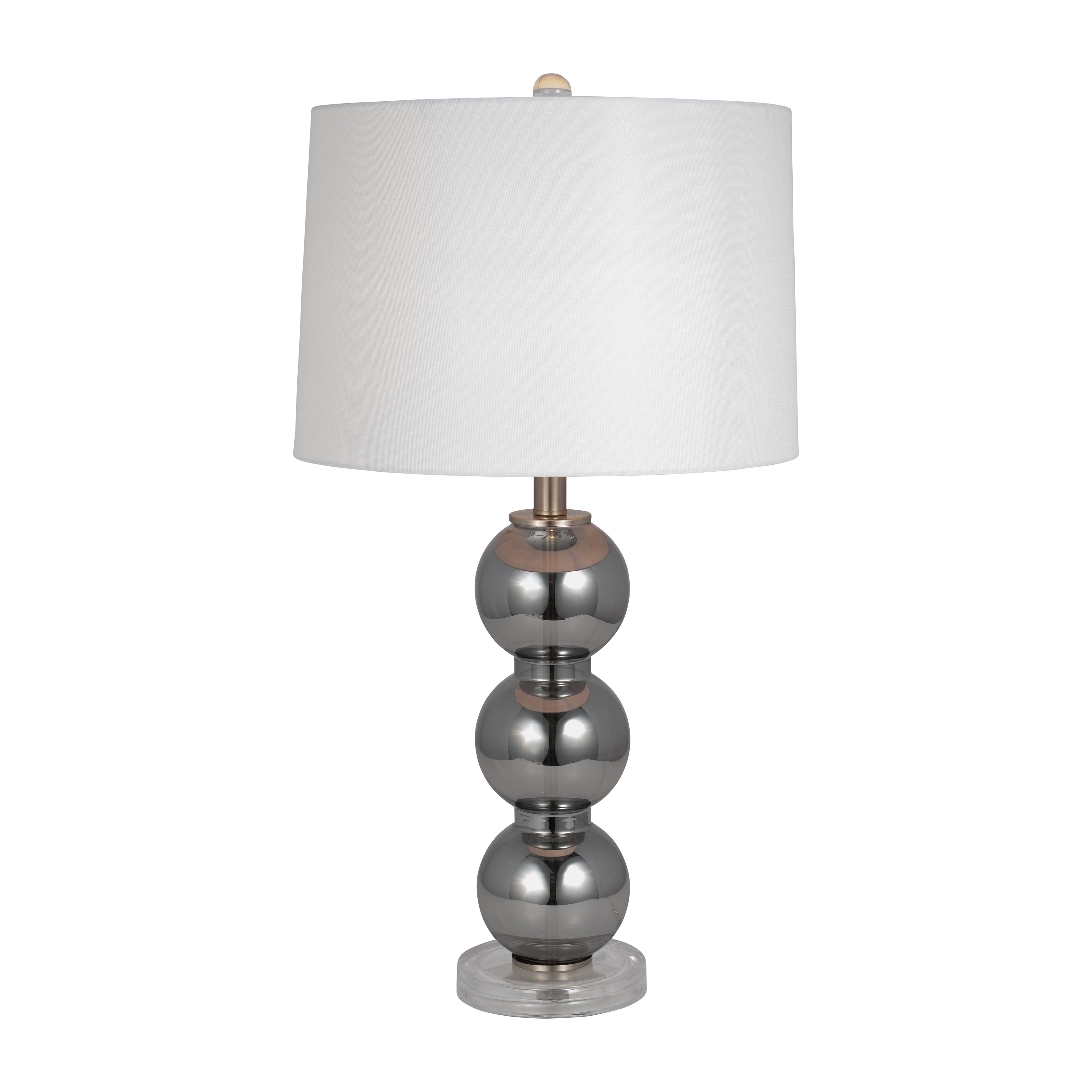 Glass Orbs Table Lamp 28" - Smoke