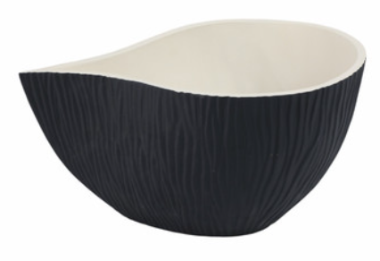 Perseus Bowl - Porcelain Black/white