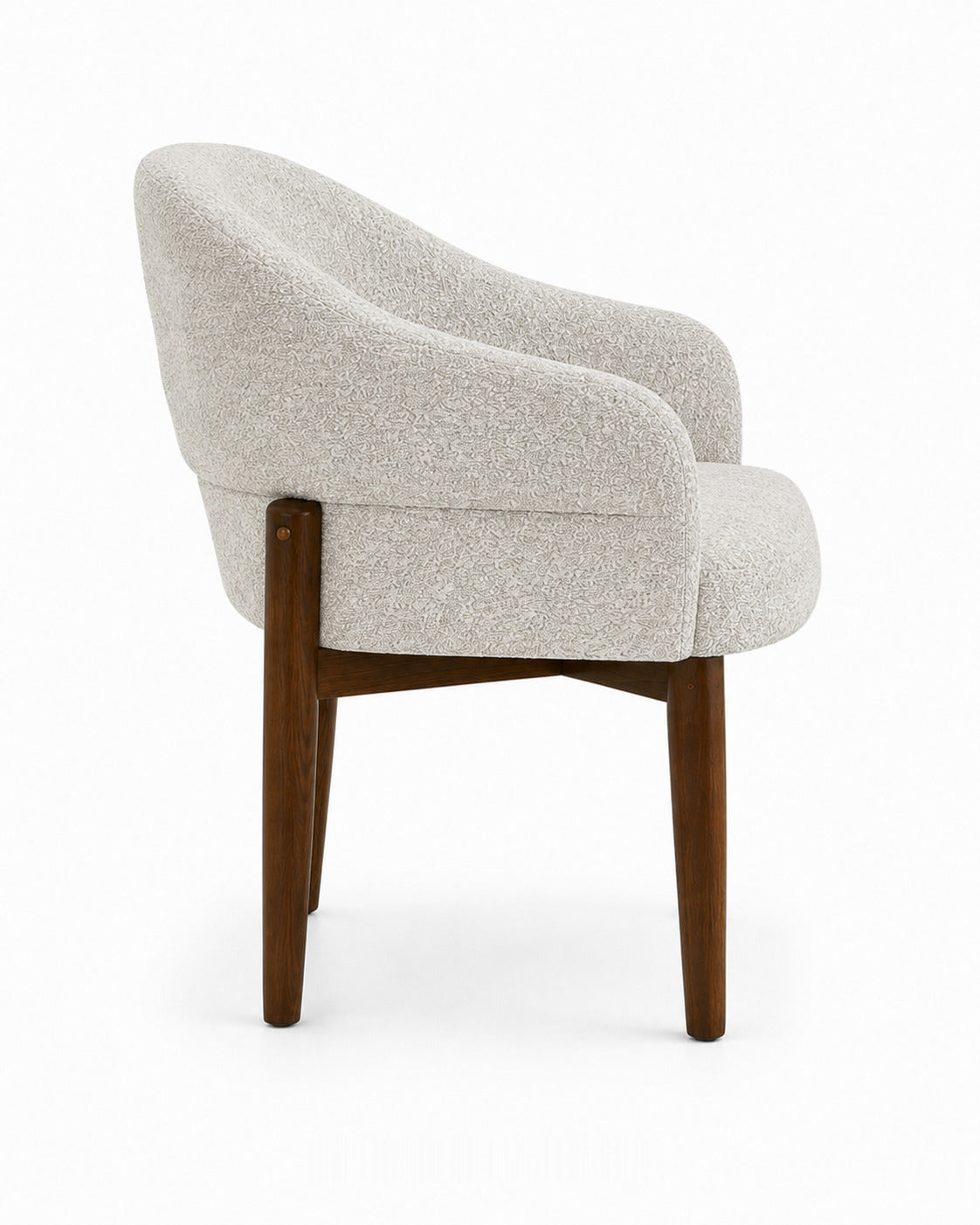 Diano Oyster dining chair, side view