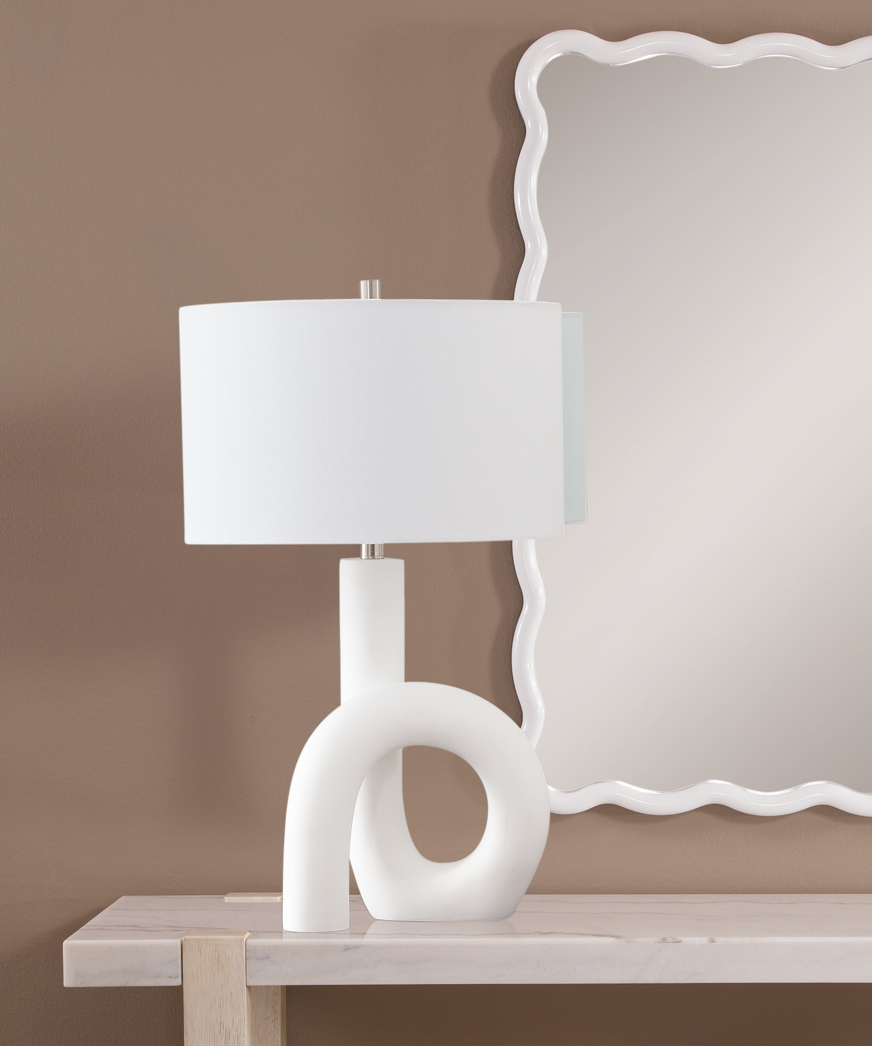 Alexx Table Lamp in a styled room