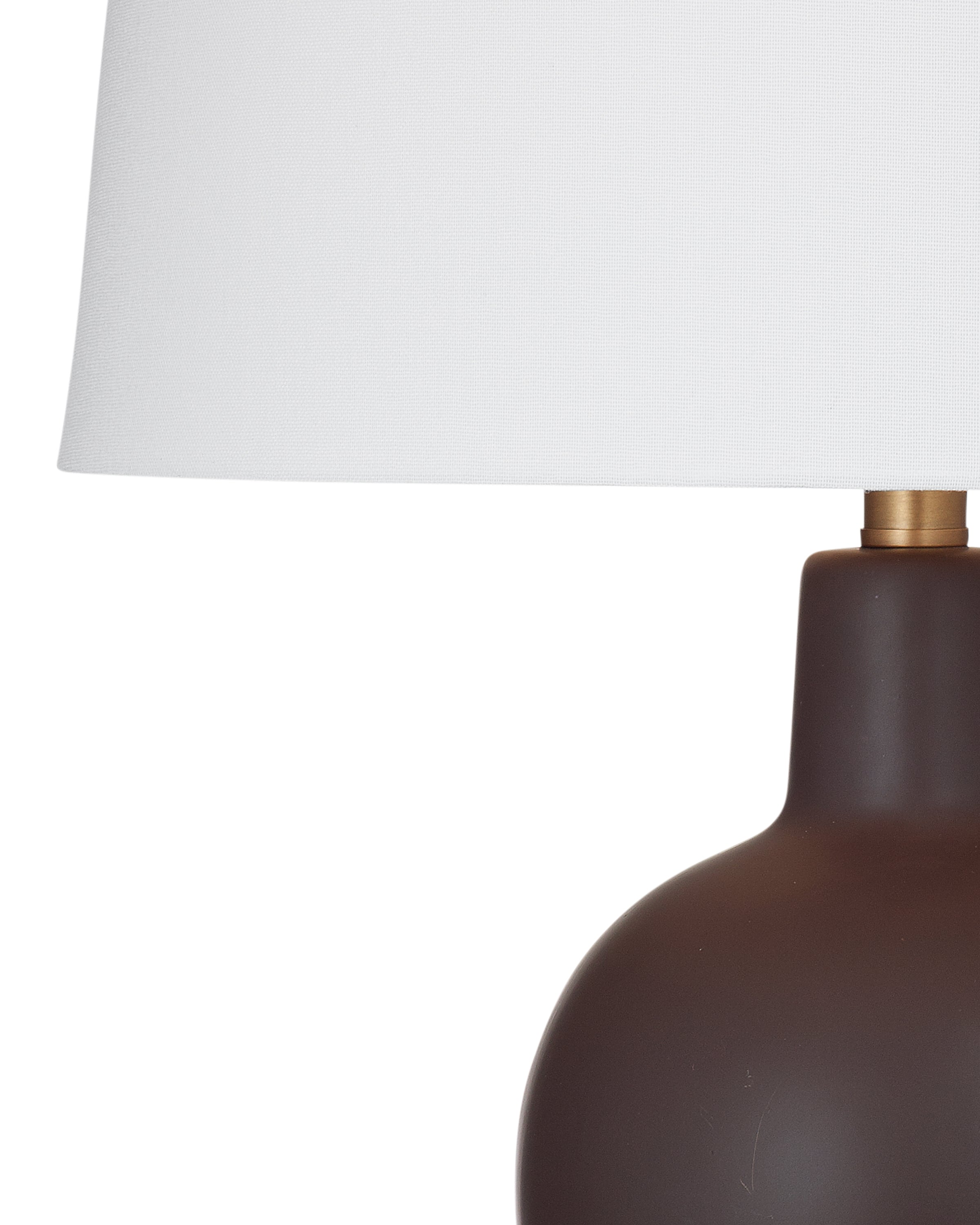 Groton Table Lamp brass neck detail