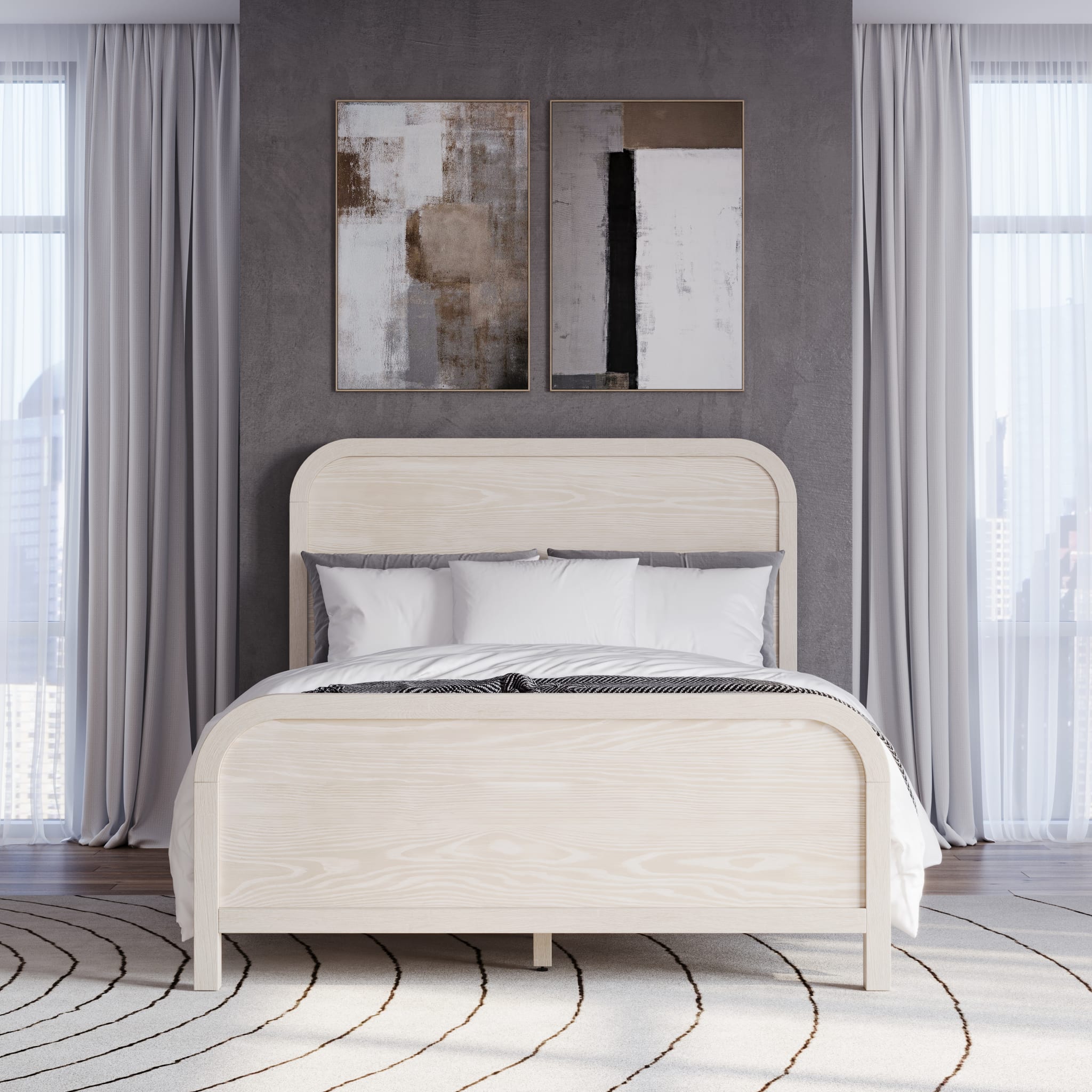 Drake Platform Bed - Sugar