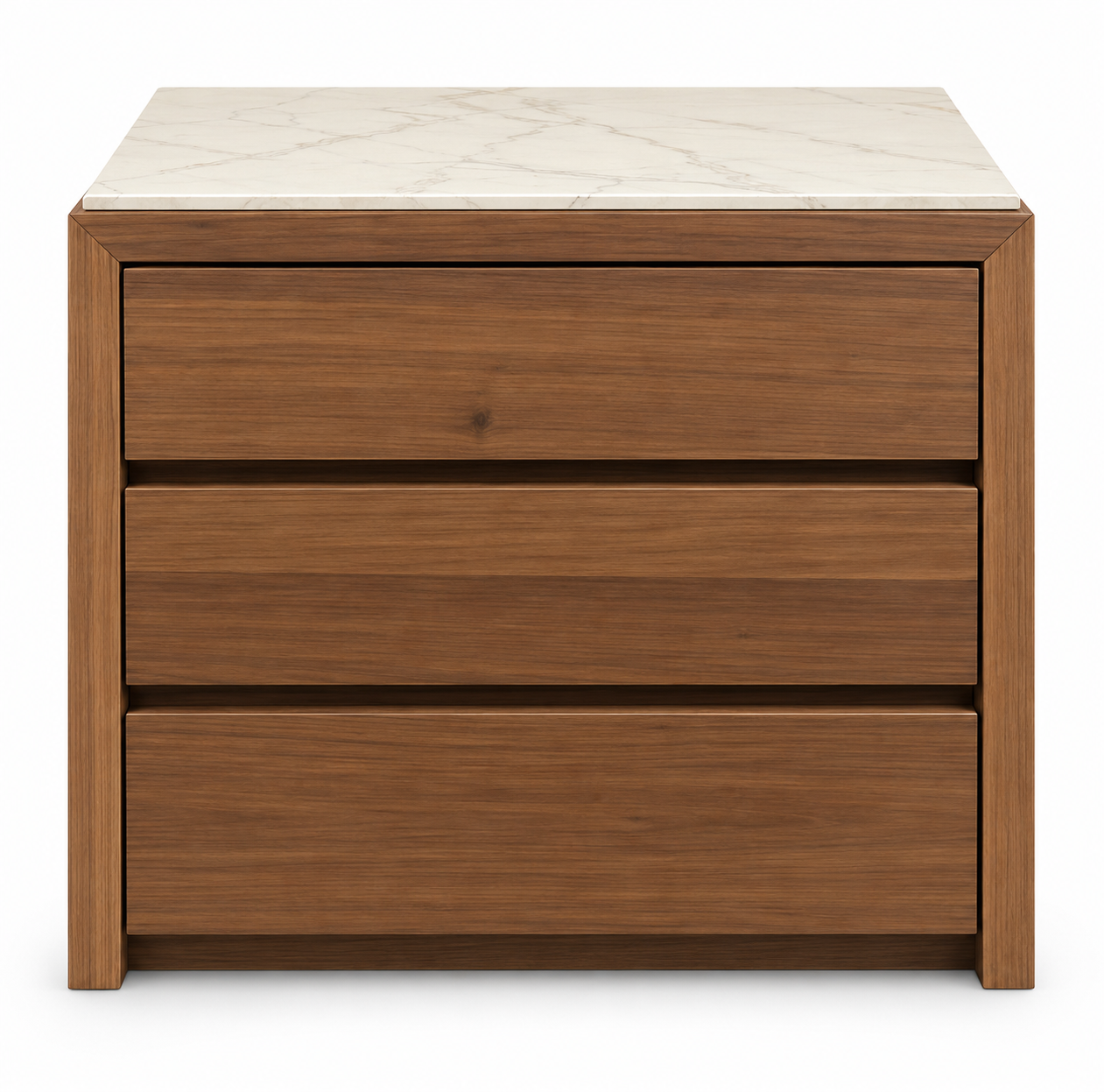 Blanche 3-Drawer Nightstand with Ceramic Top