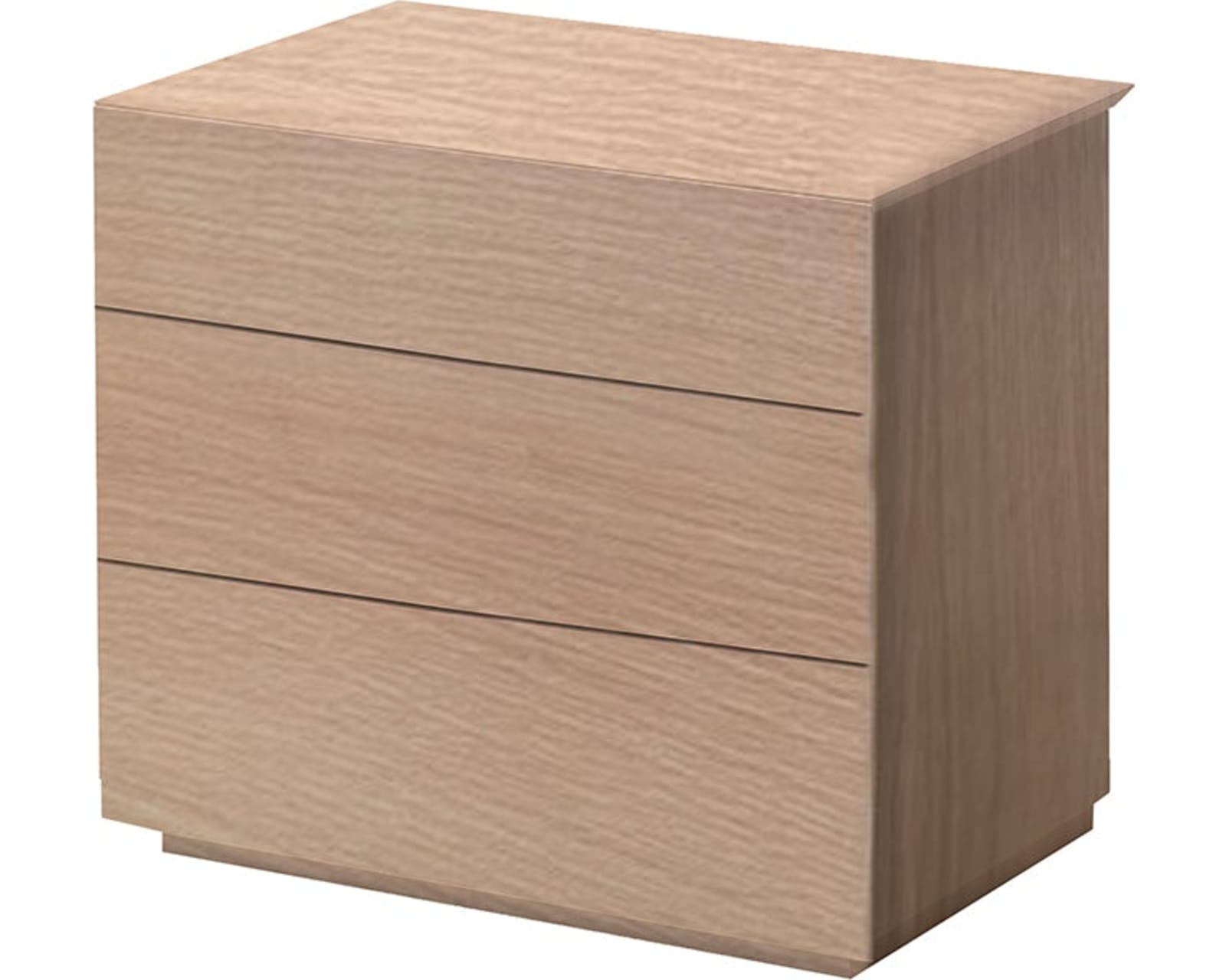 Vex 3-Drawer Nightstand - Natural White Oak