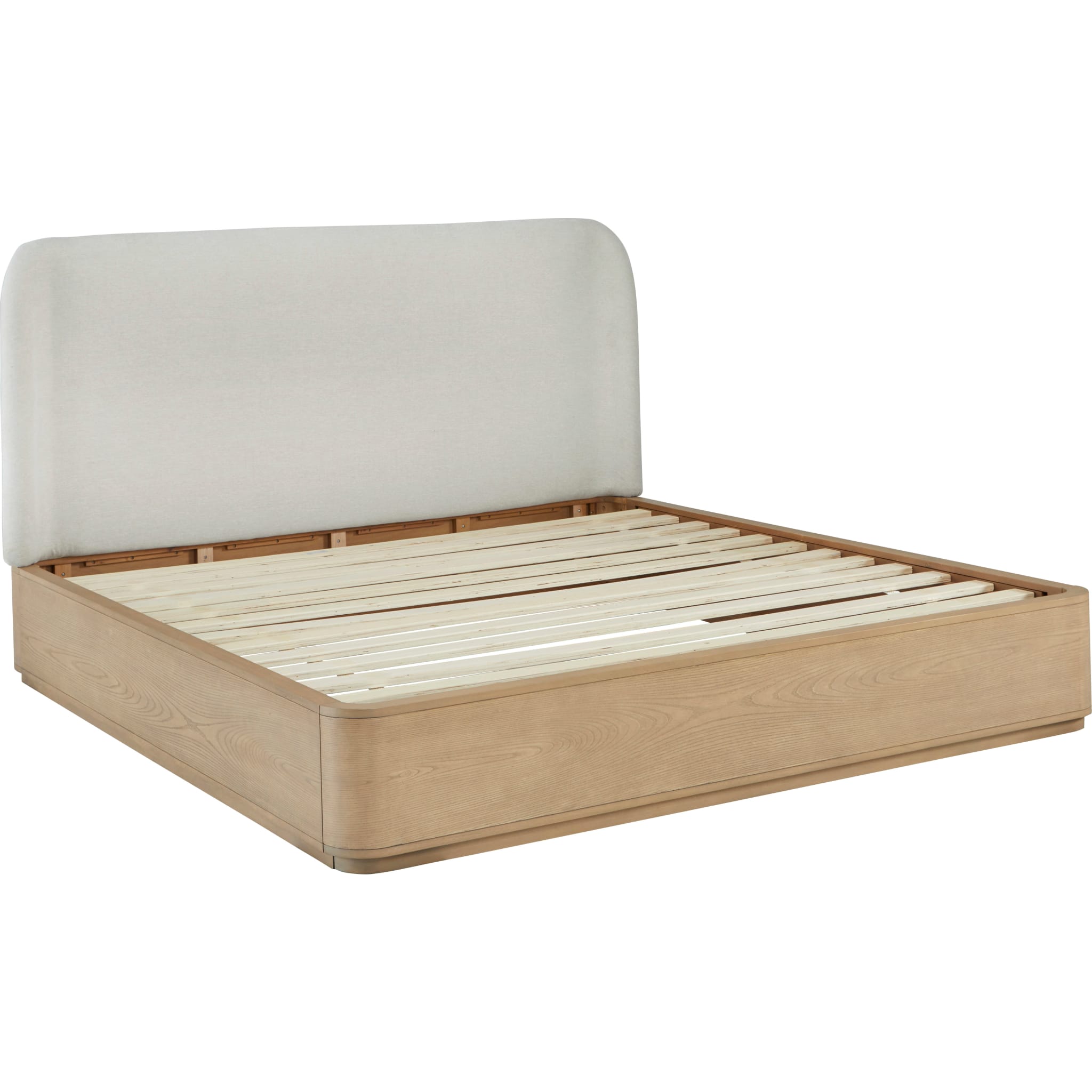 Penny Upholstered Bed slatted platform, no mattress