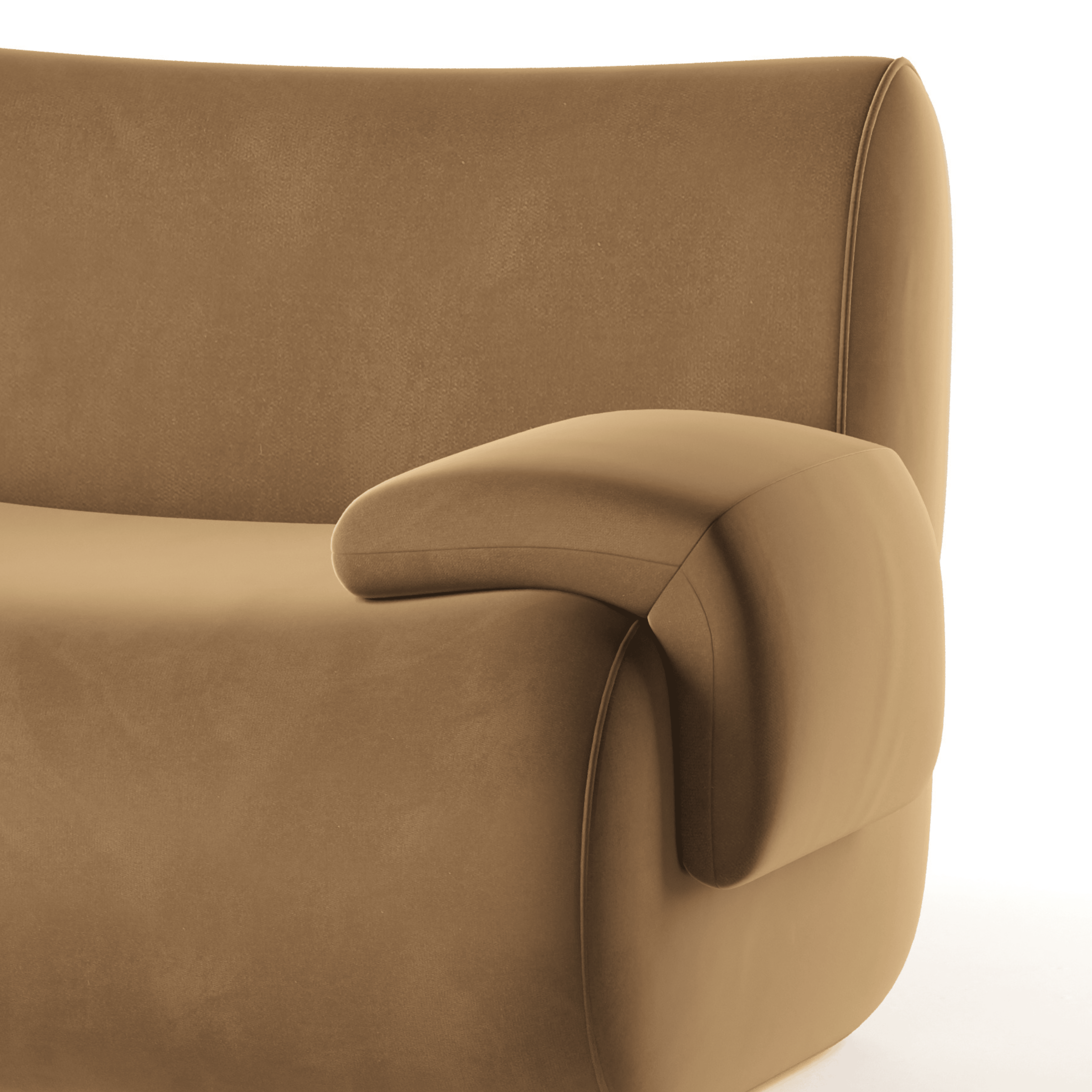 Zenith 5-Piece Modular L-Sectional - Latte Brown Performance Velvet