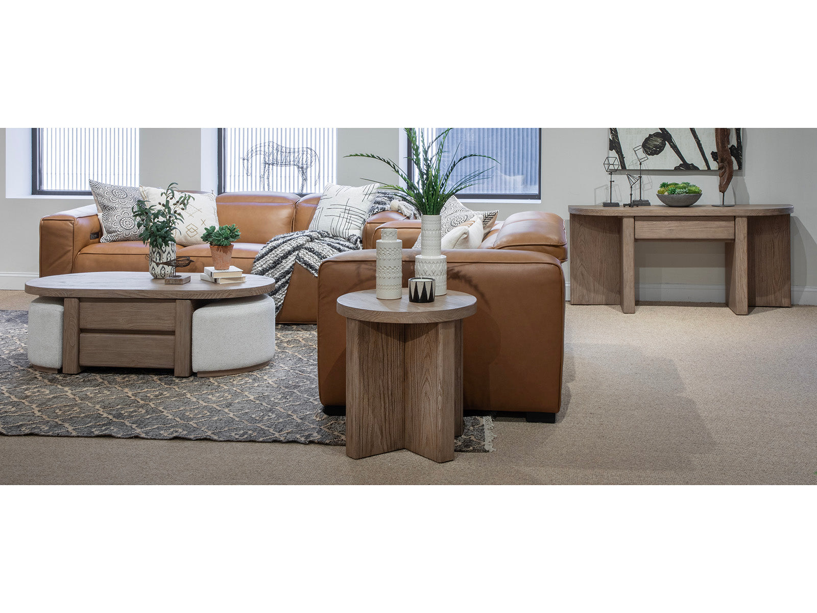 Hayden Lift-Top Coffee Table with Stools - view 13