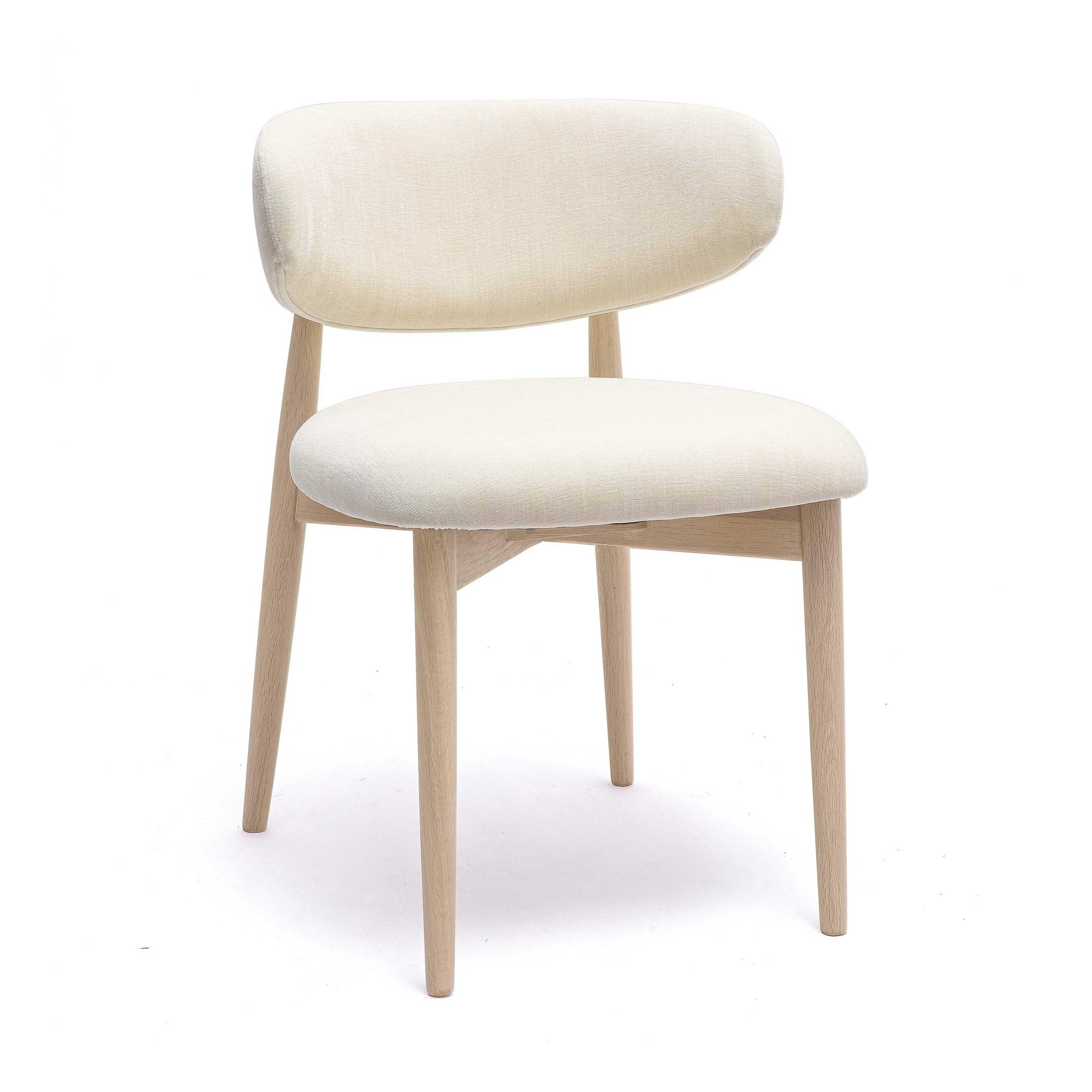 Zinea Dining Chair - Crema Performance Textured Velvet