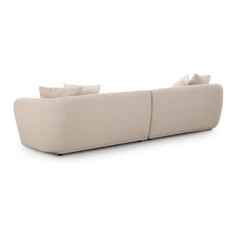 Sylvie 118" Sofa - Cream Performance Boucle