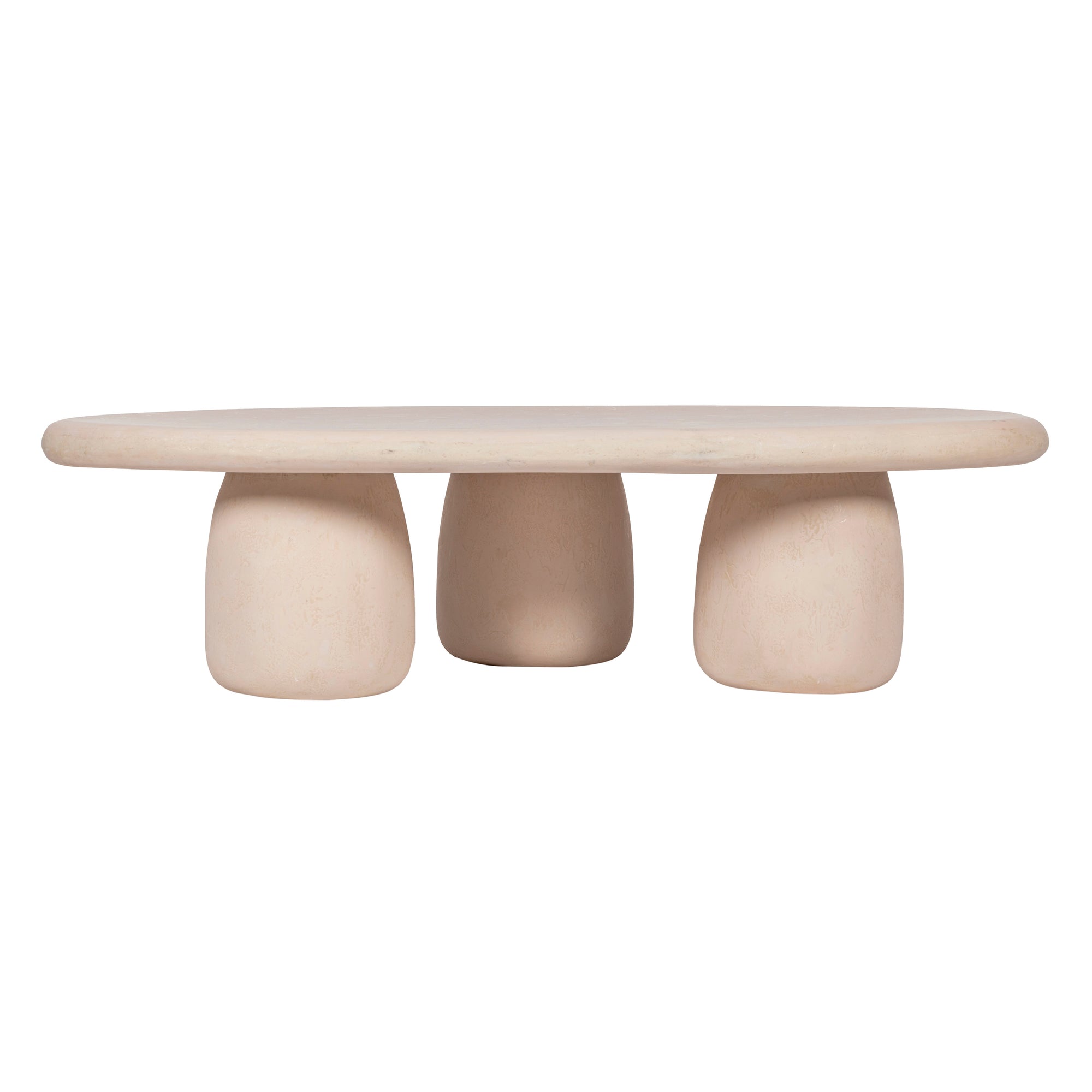 Rahul Coffee Table in cream - side view