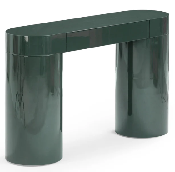 Mira Console Table - Deep Green High Gloss