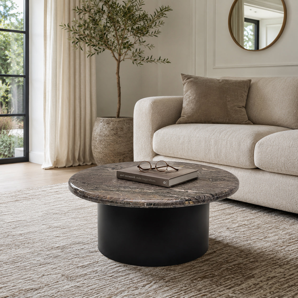 30in Weston Coffee Table - Marble
