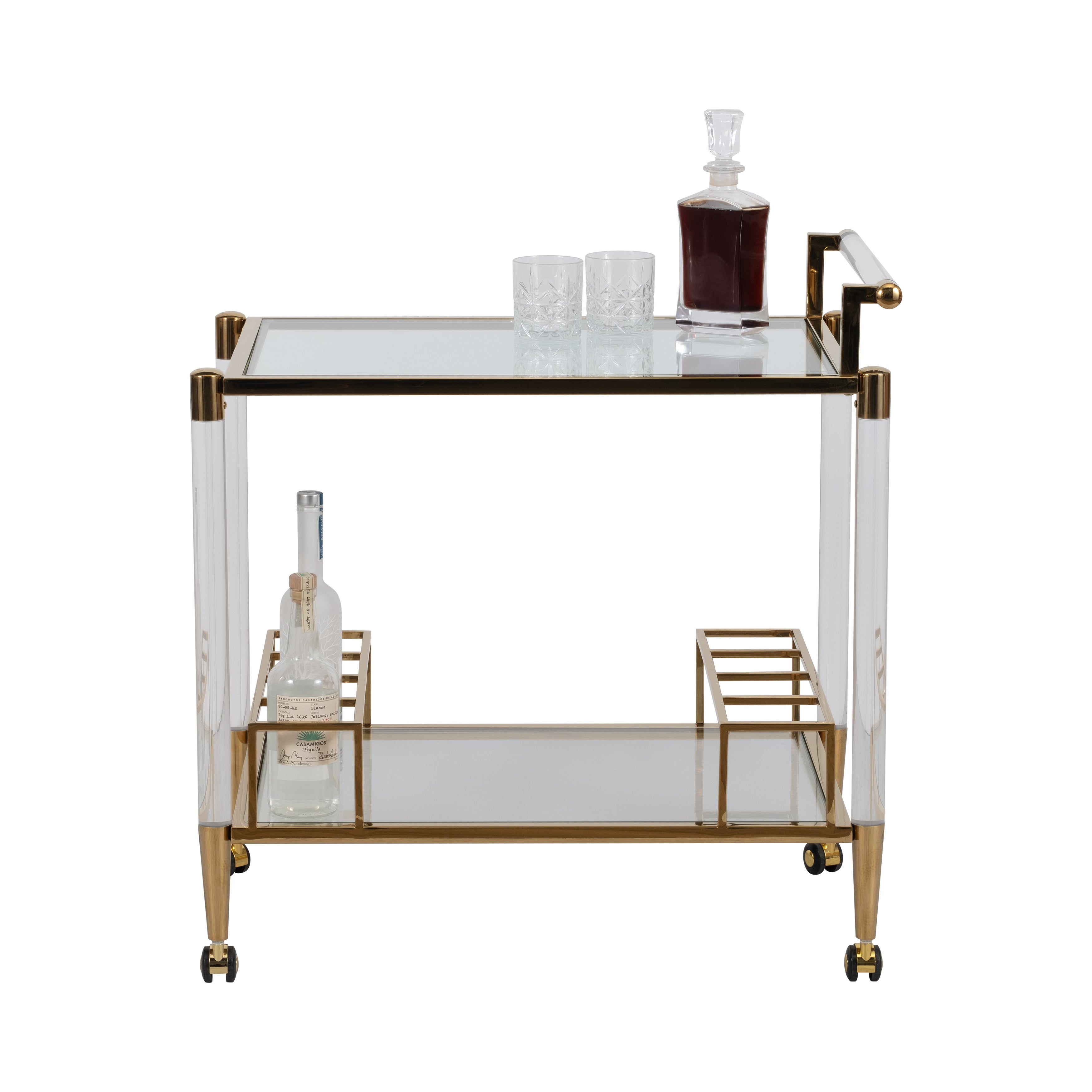 32in Lushley Drink Cart - Acrylic