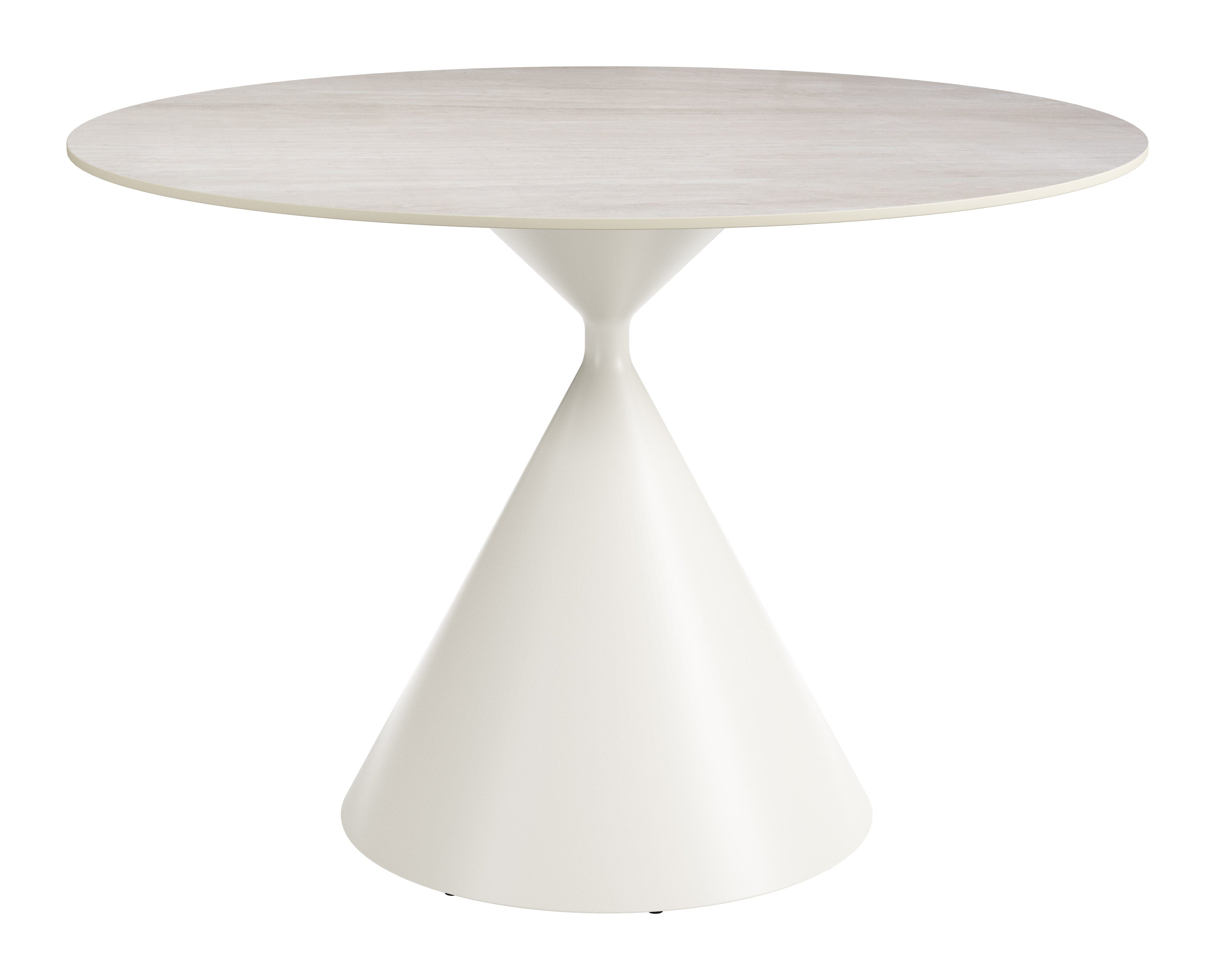 Plinn Round Dining Table 43" - Light Beige