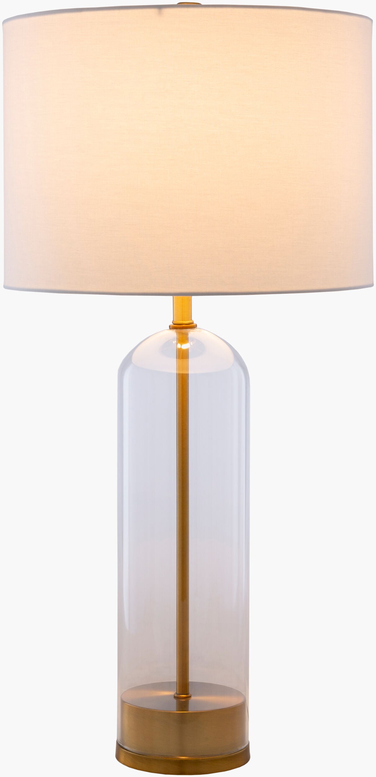 Carthage Table Lamp - Clear/Gold