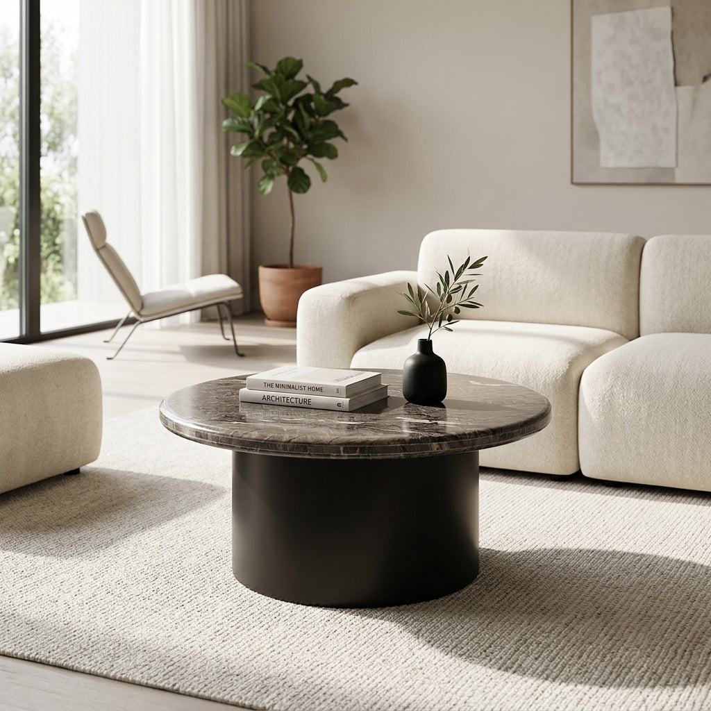 30in Weston Coffee Table - Marble