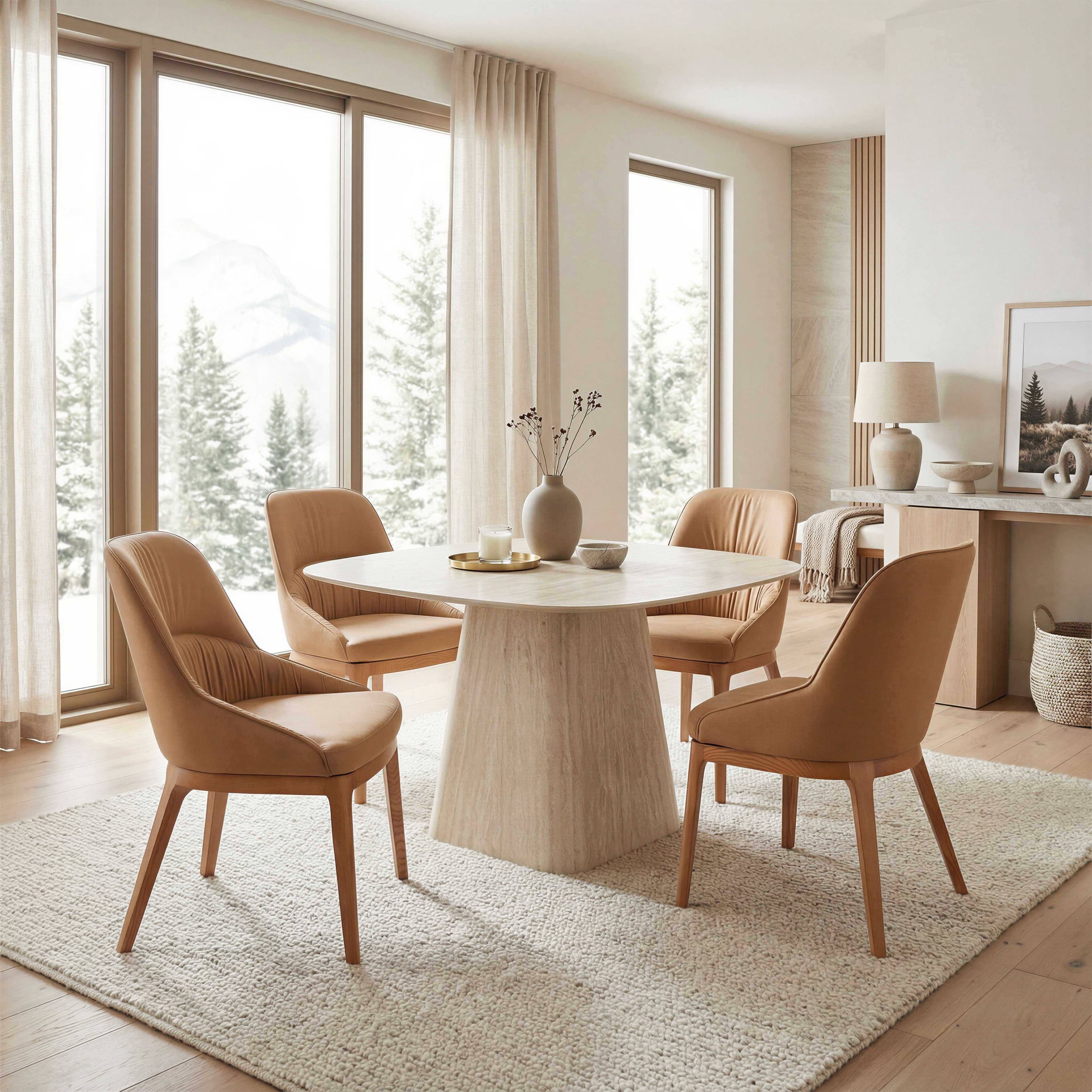 Brim Square Dining Table 51" - Natural