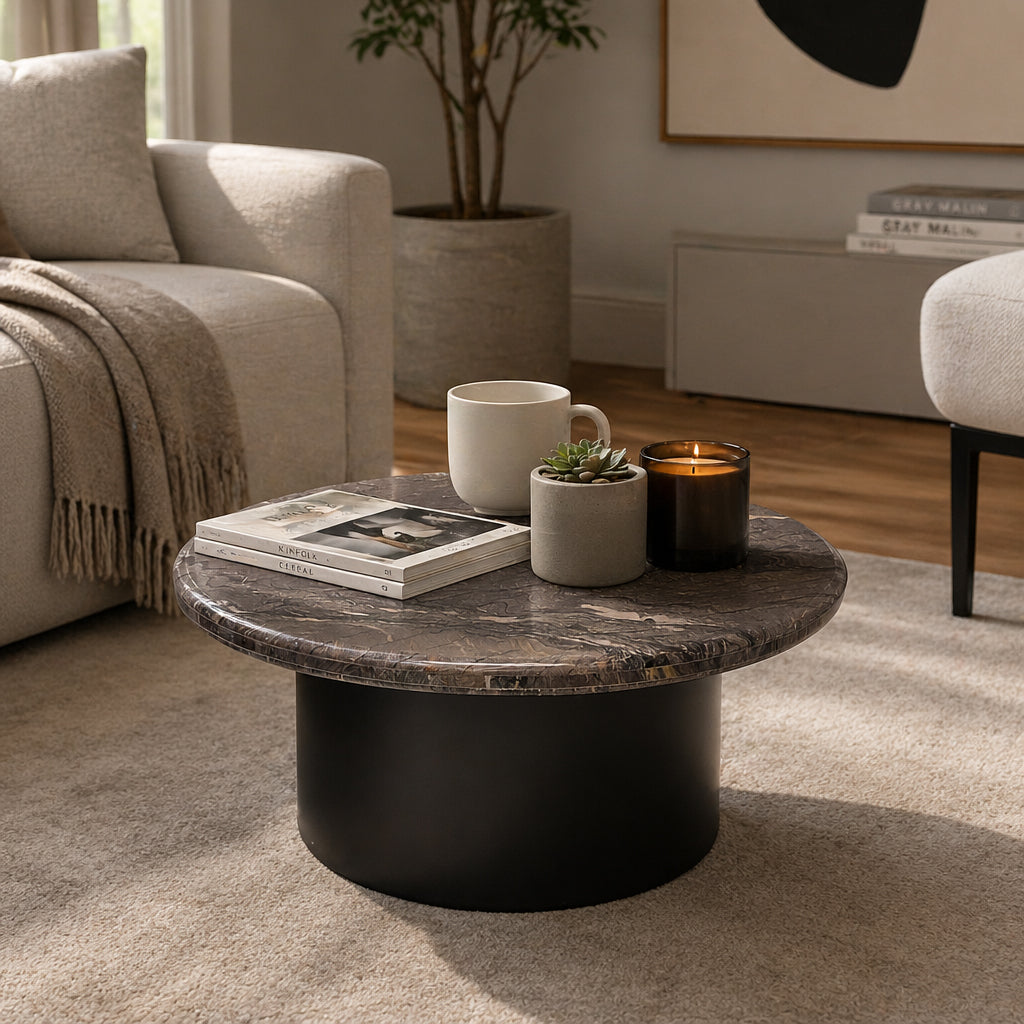 30in Weston Coffee Table - Marble
