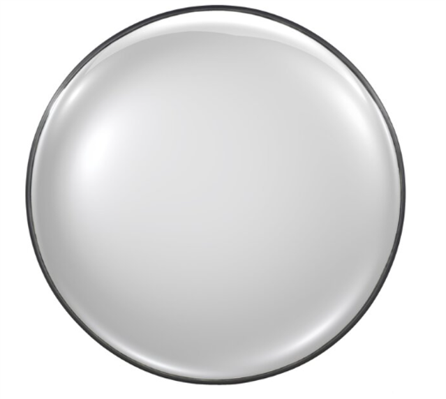 Convex Wall Mirror - Iron Matte Black